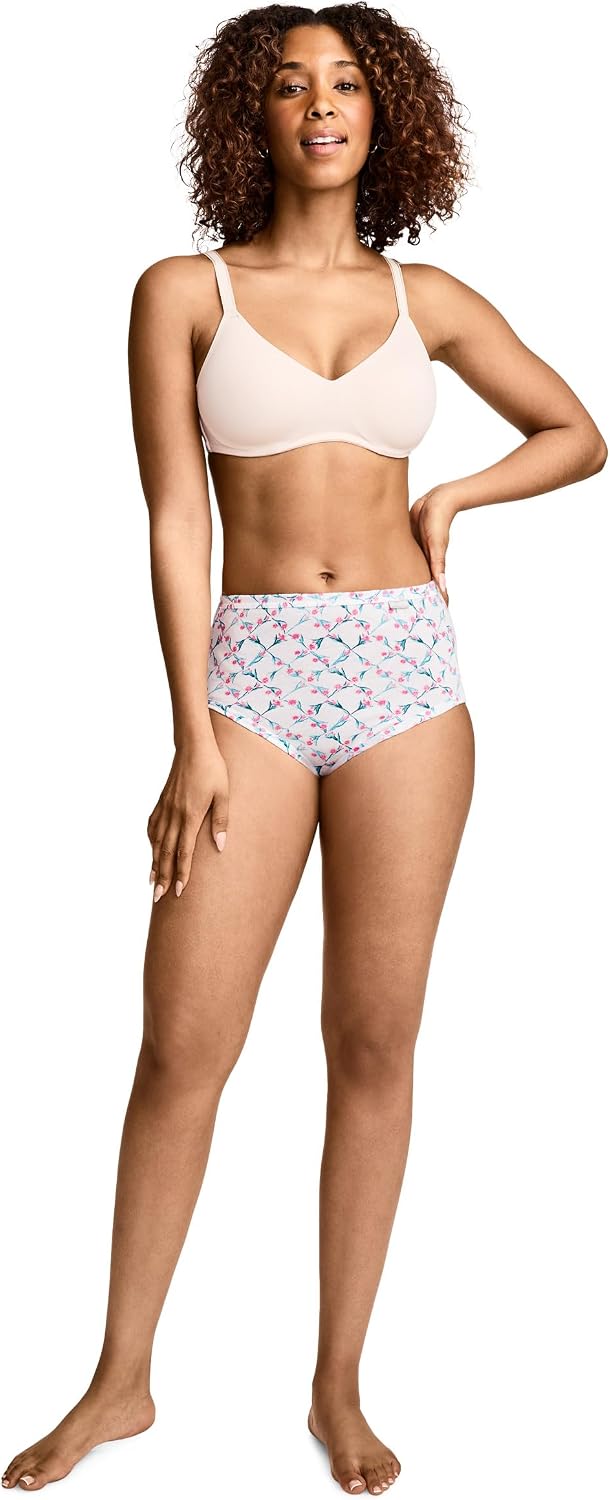 Jockey Women's Underwear 100% Cotton Elance Brief - 3 Pack