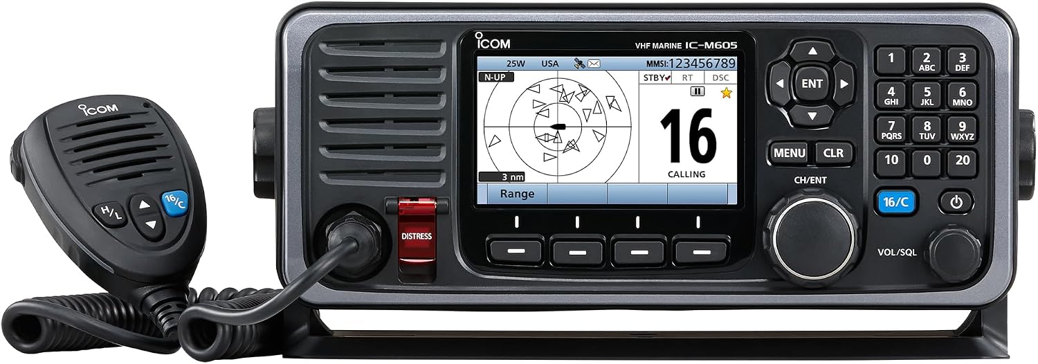 Icom IC-M605 31 USA VHF Marine Transceiver Radio, Fixed Mount