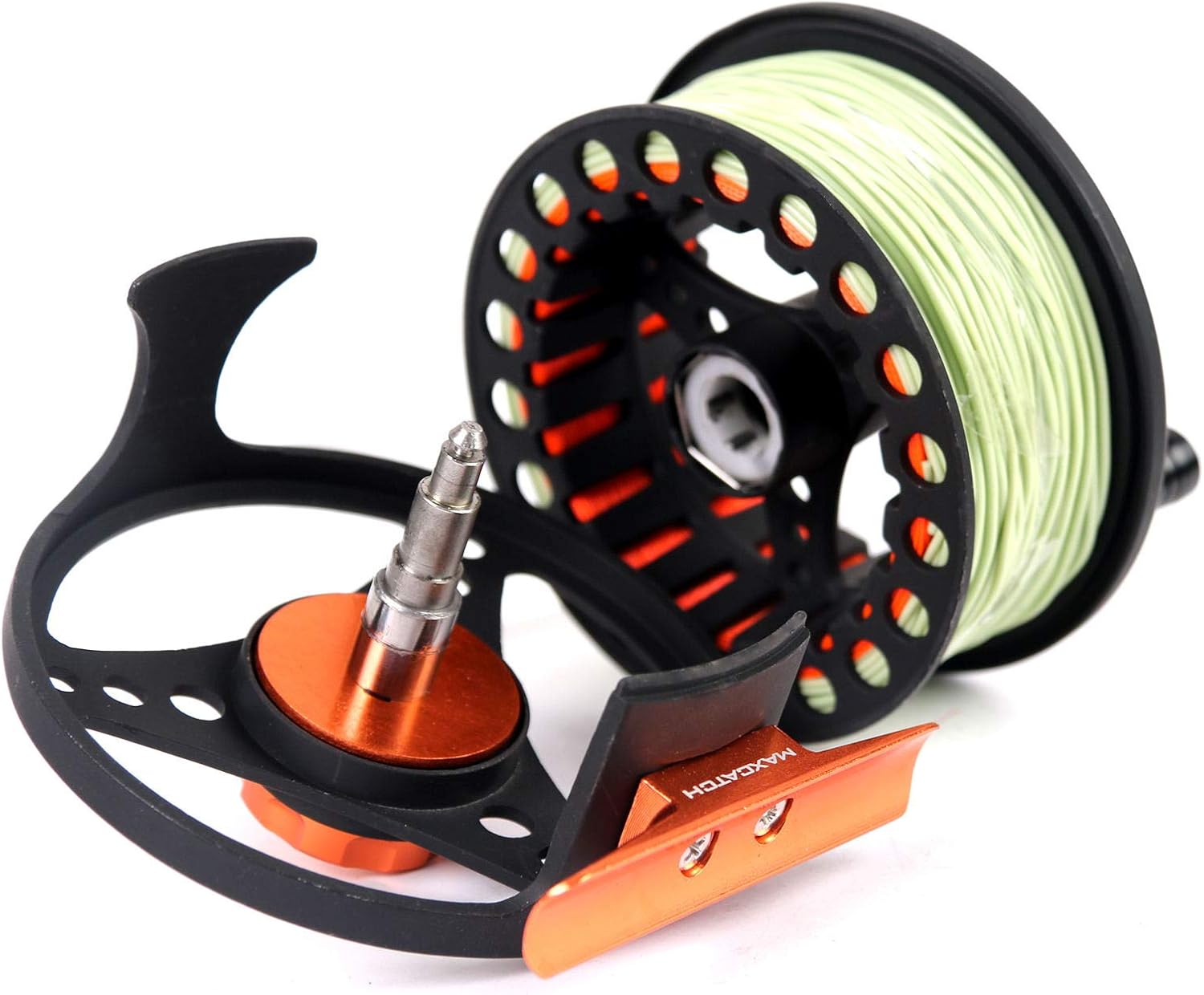 M MAXIMUMCATCH Maxcatch ECO Large Arbor Fly Fishing Reel (3/4wt 5/6wt 7/8wt) and Pre-Loaded Fly Reel with Line Combo