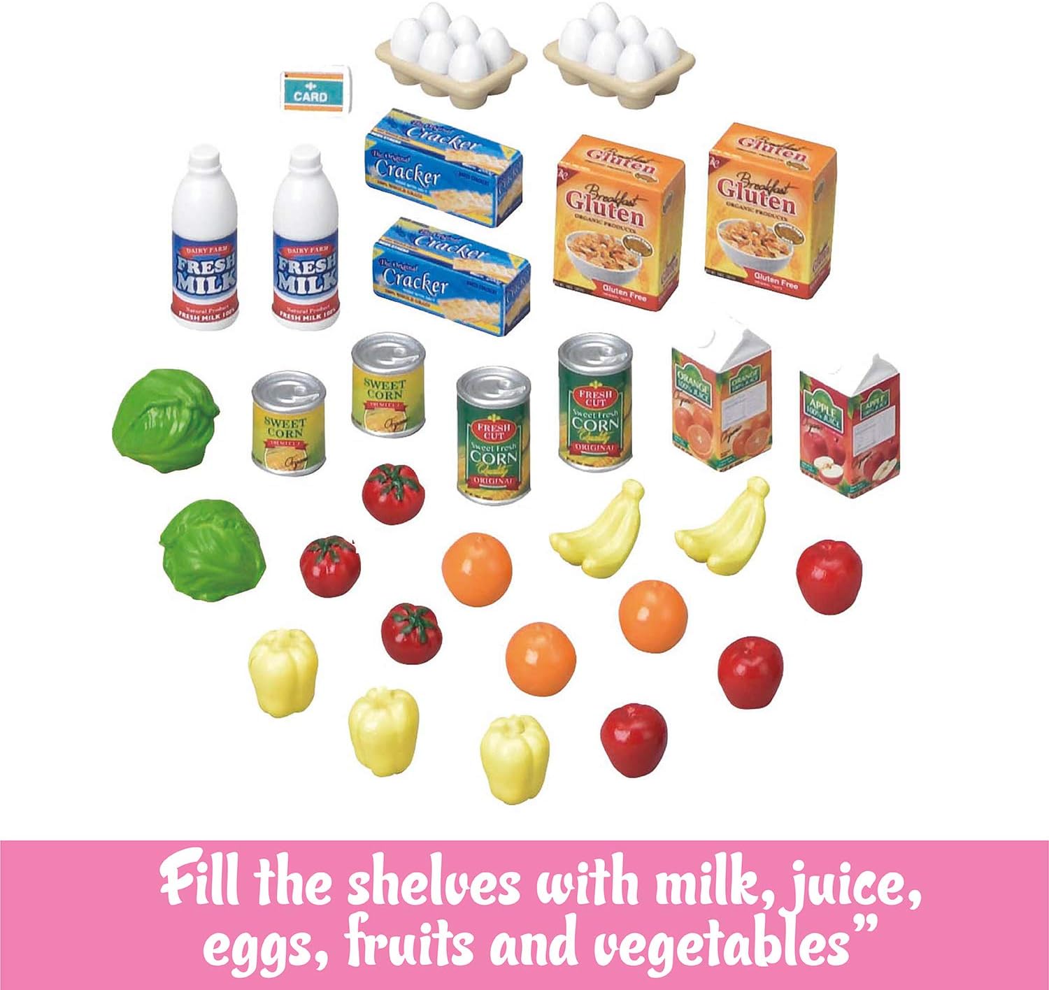 Calico Critters - Grocery Market - Town Collection - Kids Pretend Play Toy | Stock shelves, fill baskets