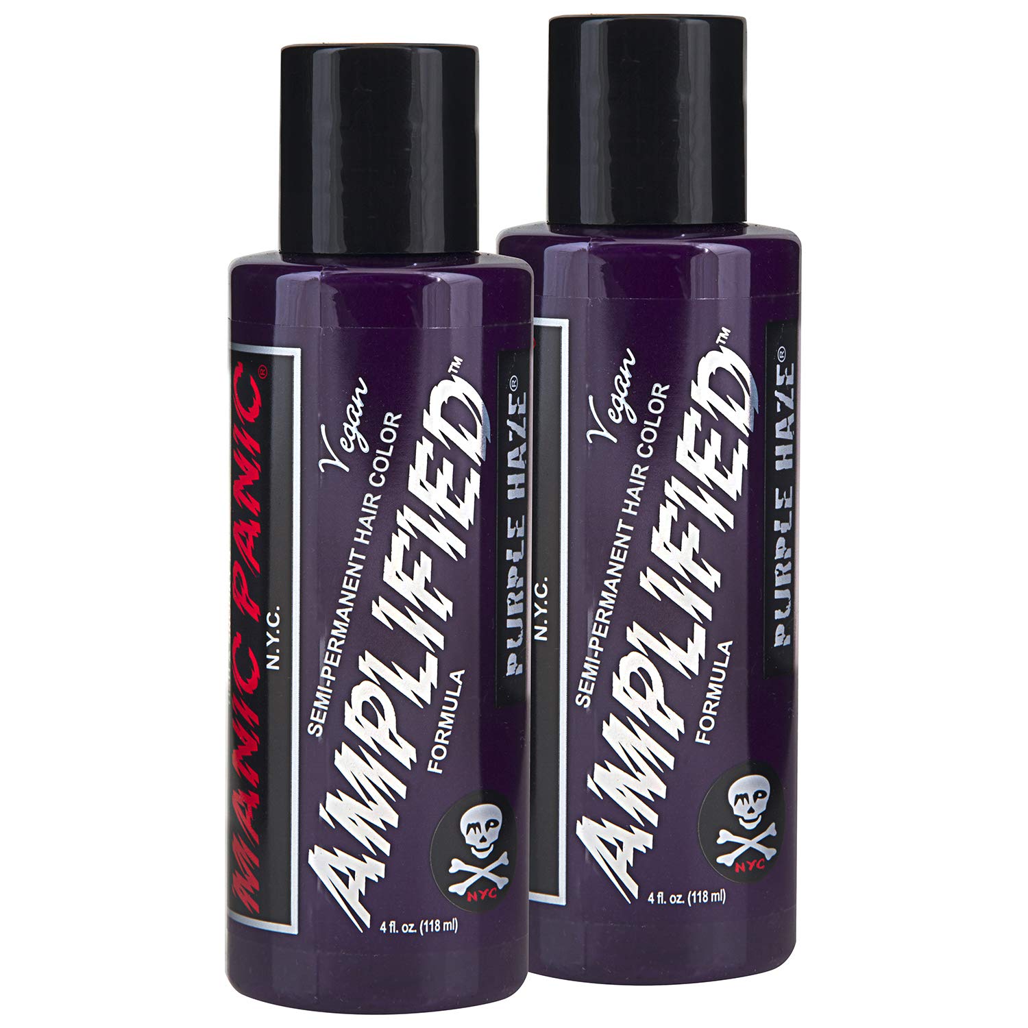 MANIC PANIC Cotton Candy Pink Hair Color - Amplified - Semi Permanent Hair Dye - Bright Pink Cool Toned Color - Glows in Blacklight - Vegan, PPD & Ammonia-Free - For Coloring Hair on Women & Men