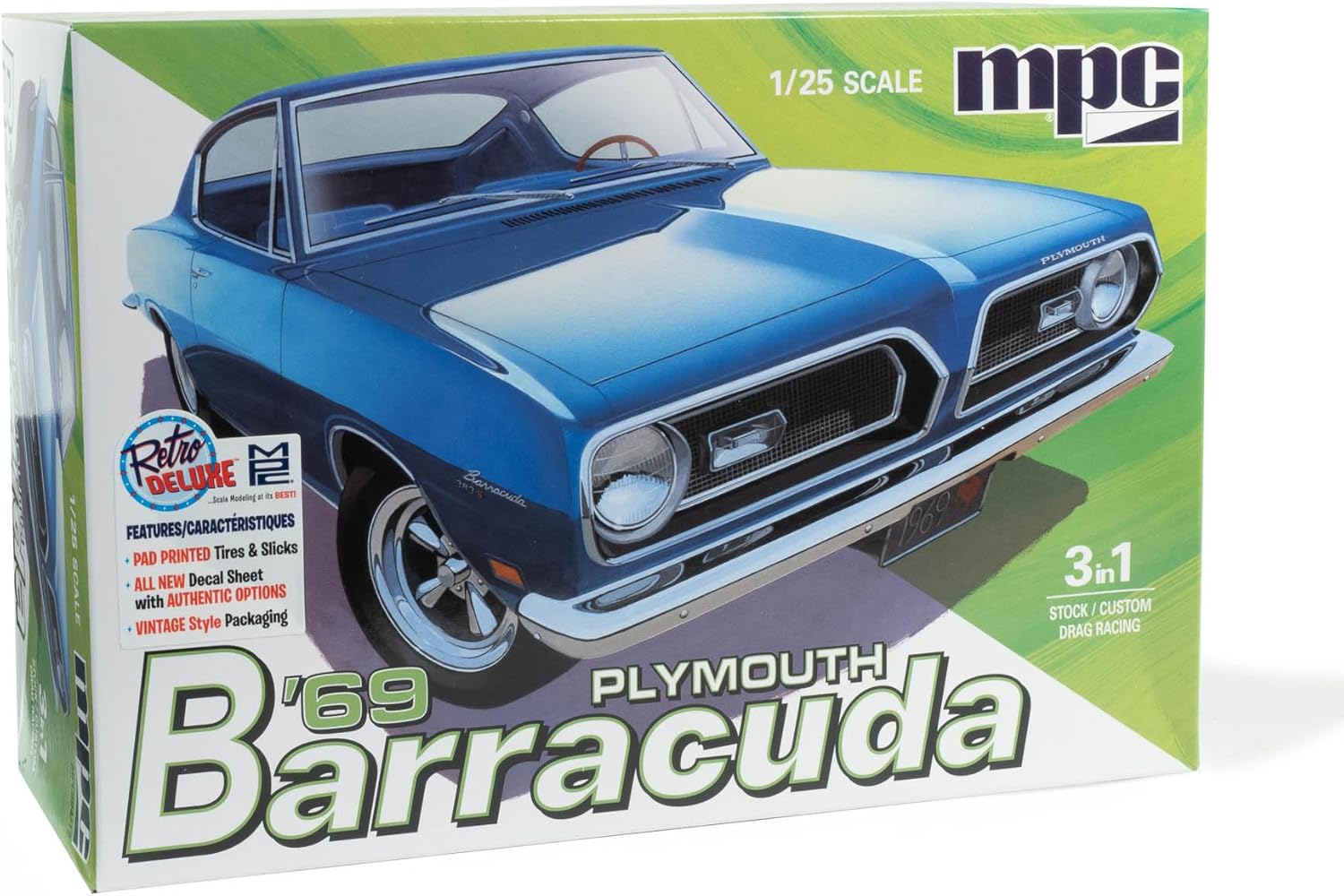 MPC 1969 Plymouth Barracuda 1:25 Scale Model KIt