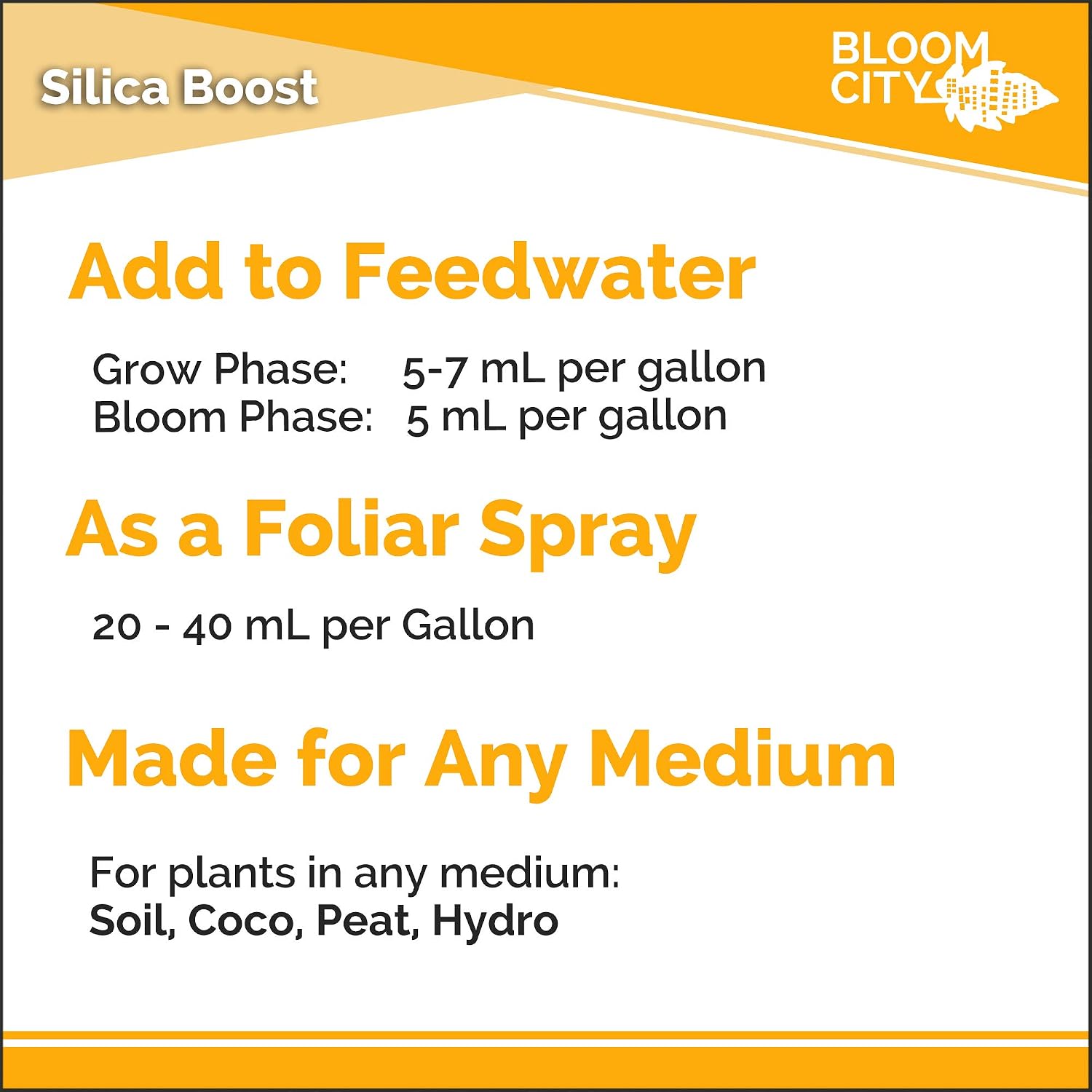 Bloom City Liquid Silica Boost Fertilizer & Supplement, 8 oz