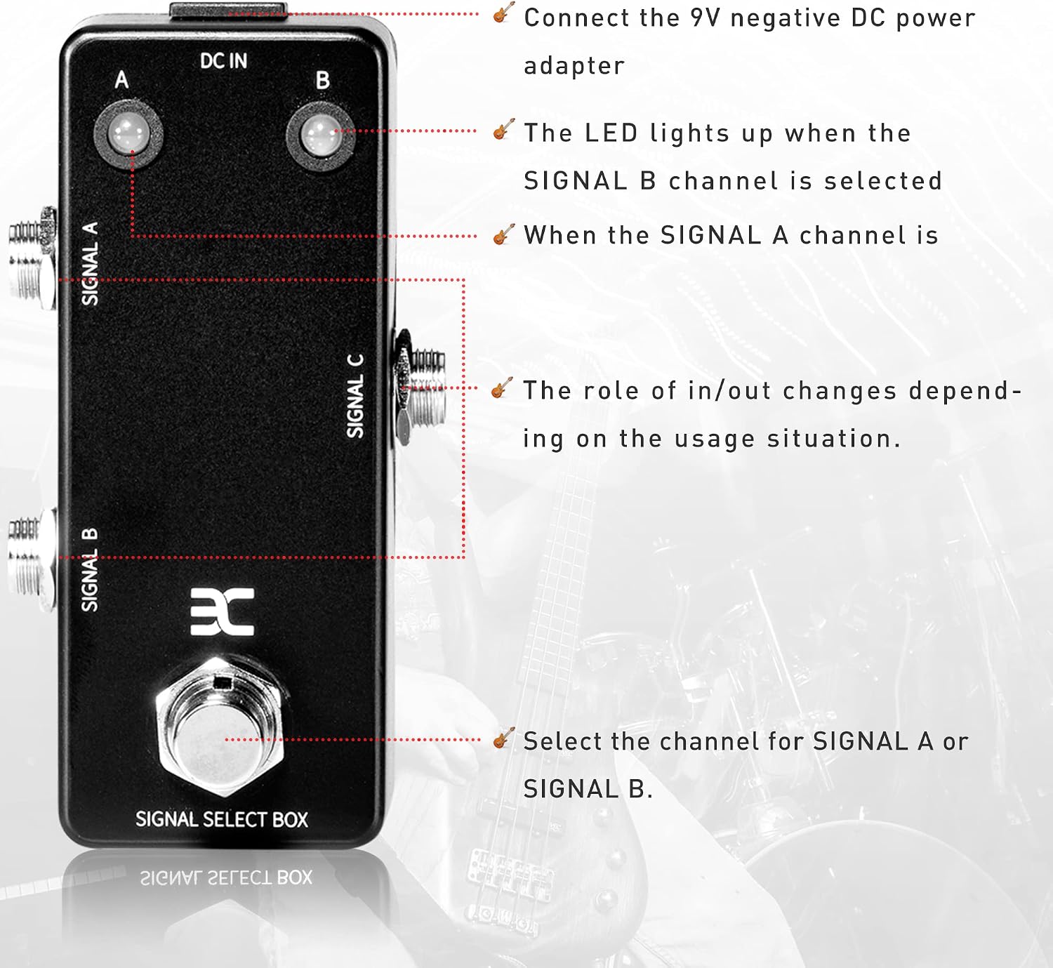 EX 7 Band EQ Equalizer Mini Guitar Pedal