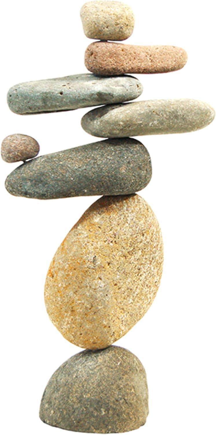 Eight-Stone Balancing Cairn - Indoor/Outdoor Garden Decoration
