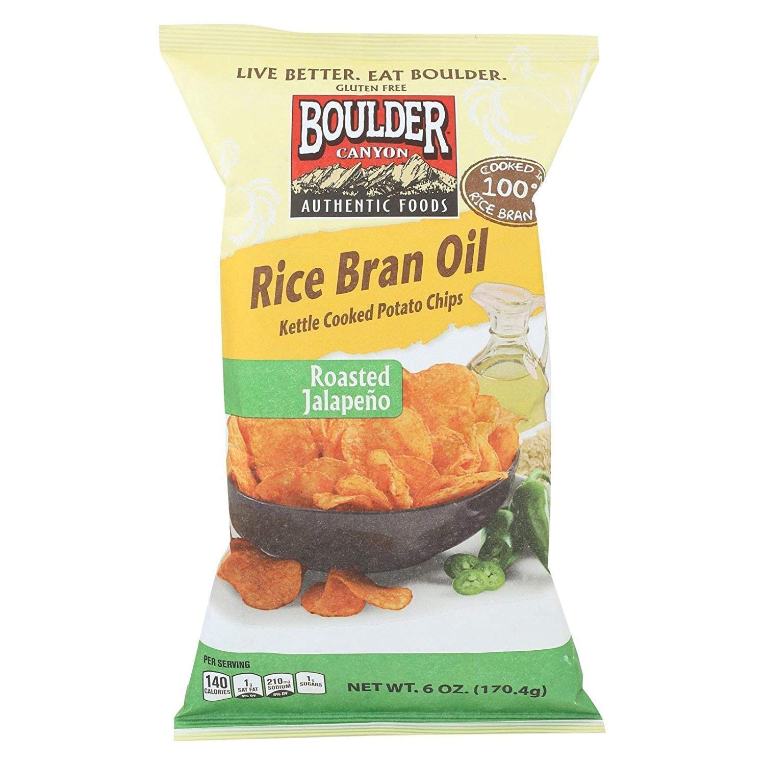Boulder Canyon Avocado Oil Sea Salt Potato Chips 6 Count, 1.25 OZ