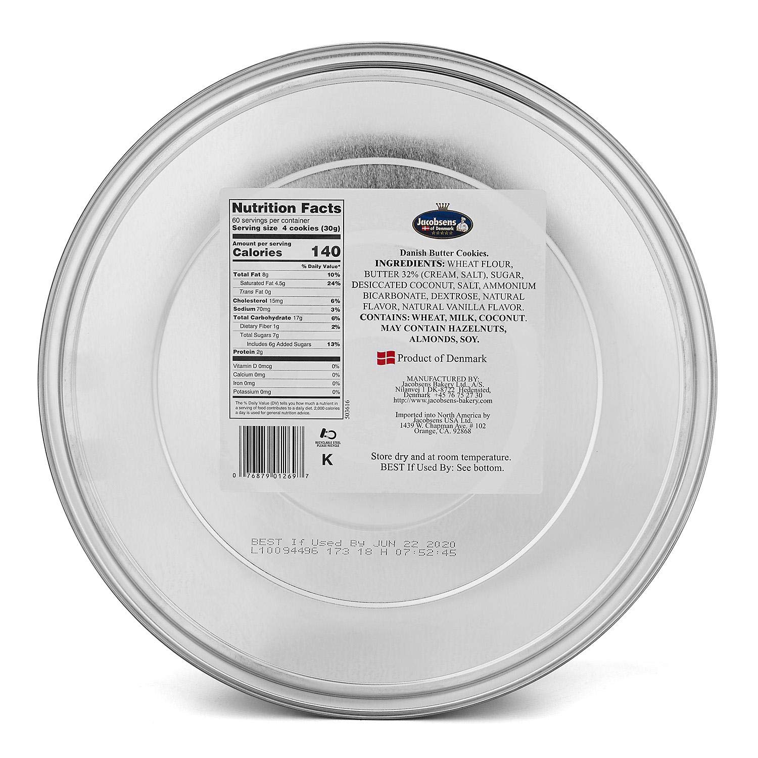 Jacobsens Imported Danish Butter Cookies Portobello Road 4 Lb Decorative Tin by Jacobsen's