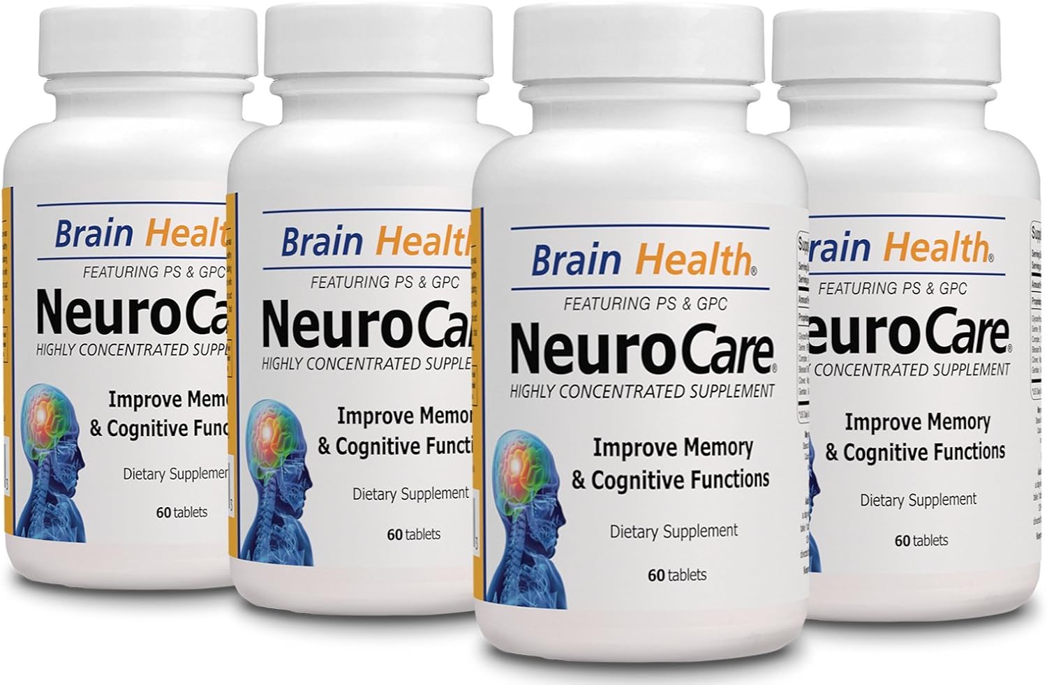 4 Neuro Care - Improve Memory - 100% Natural - Dietary Supplement