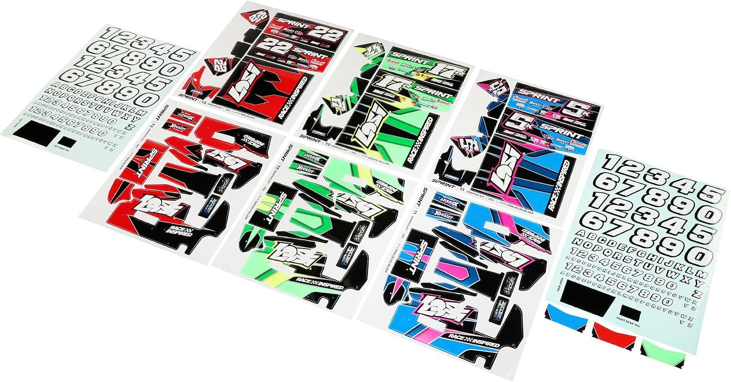 Losi Graphics Set 3 22S Sprint LOS-2851