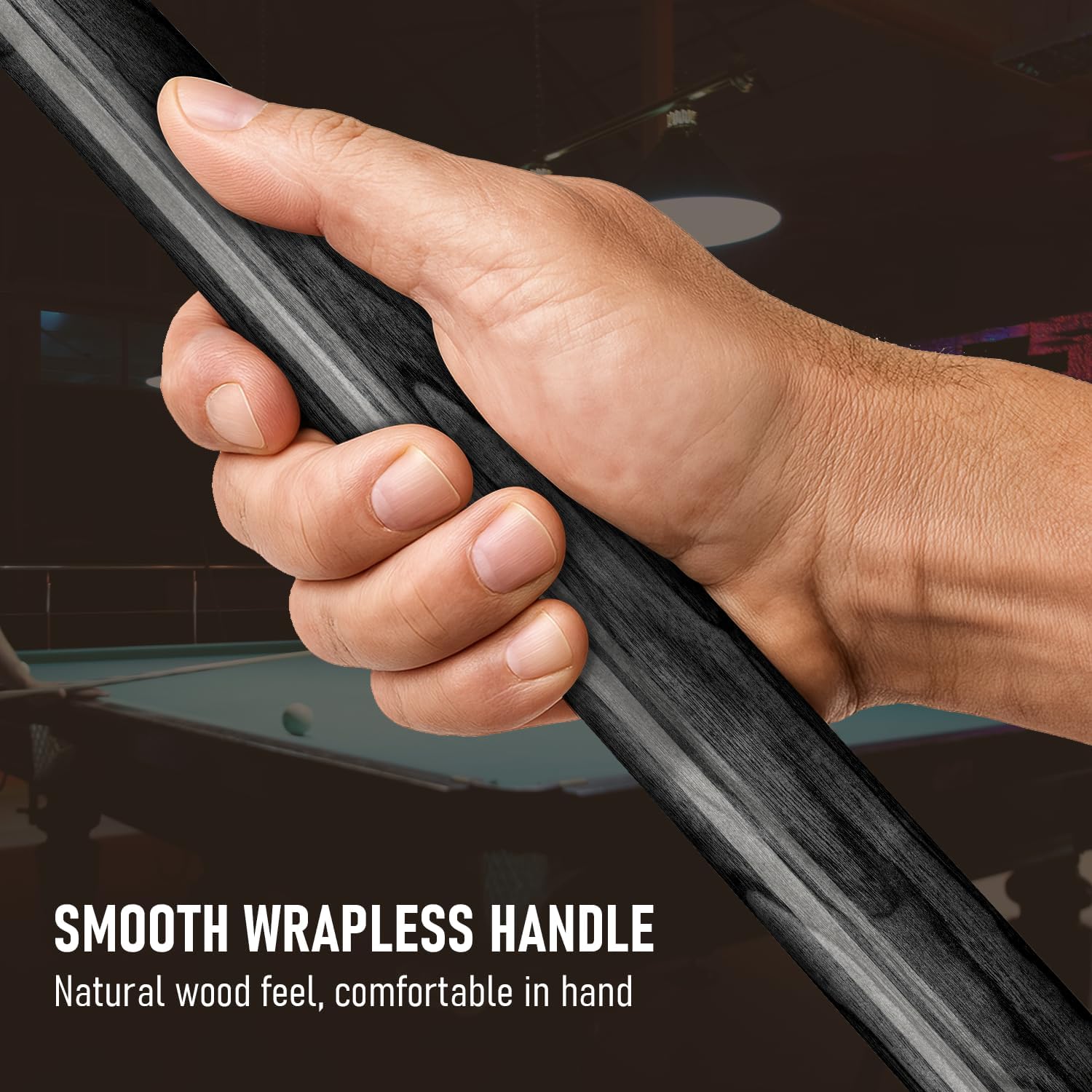 CUEBOTS Glass Fiber Cue, Glass Fiber House Cue Stick, Club Cue, Cue for Beginners, Durable Uni-QR, 3/8-10, 5/16-18 Joint, Long Lasting Glassfiber Shaft, 7-Layer Microfiber Tip