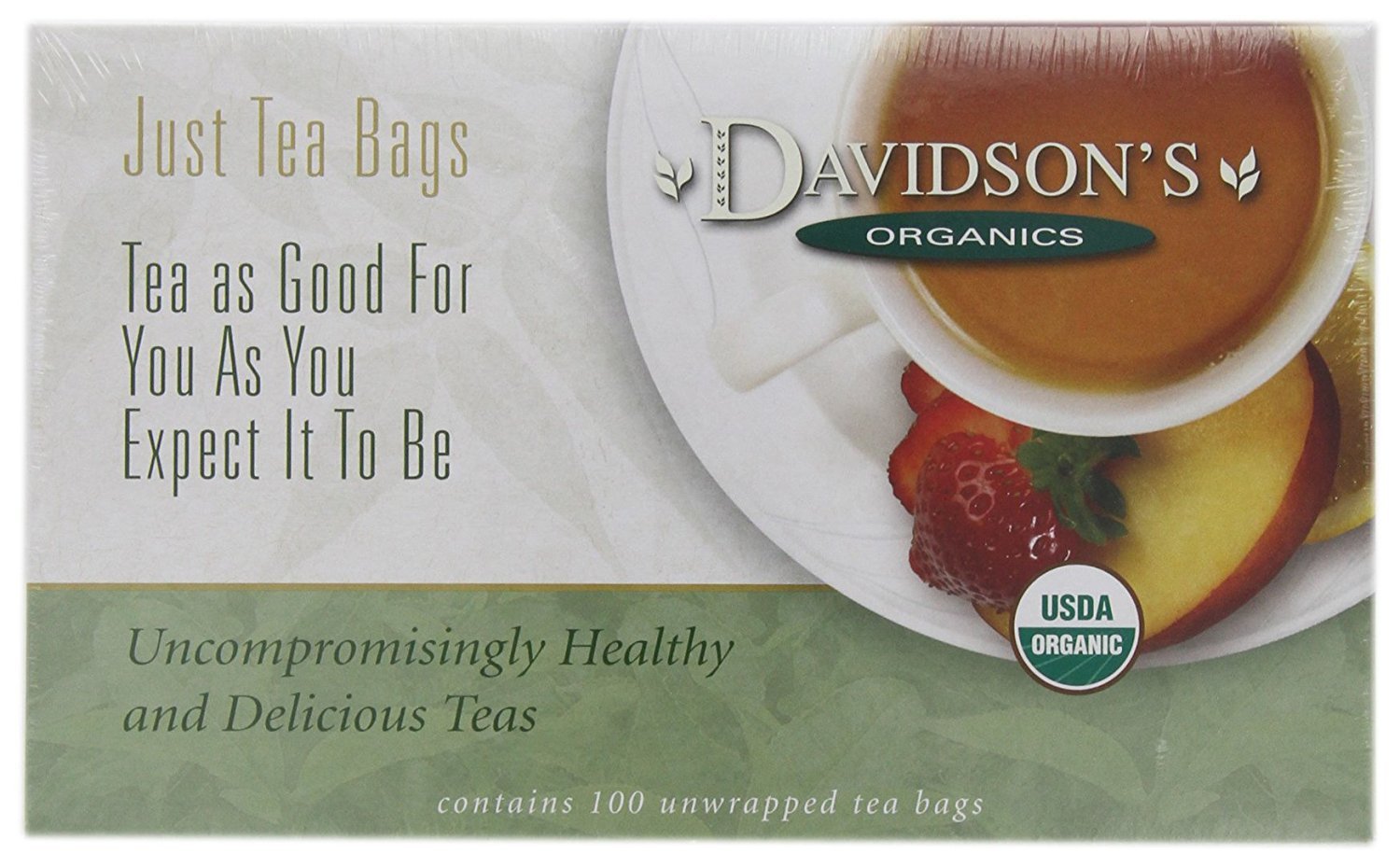 Davidson's Organics, Yerba Mate, 100-count Unwrapped Tea Bags