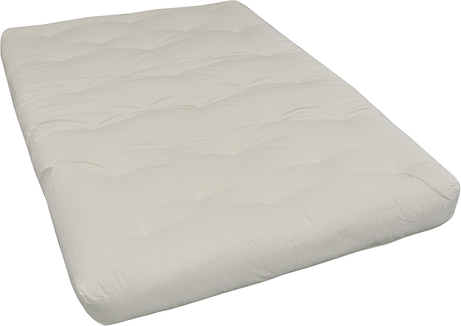 Gold Bond 8" Double Foam & Cotton Futon Mattress, Sage Microfiber, Full, Green