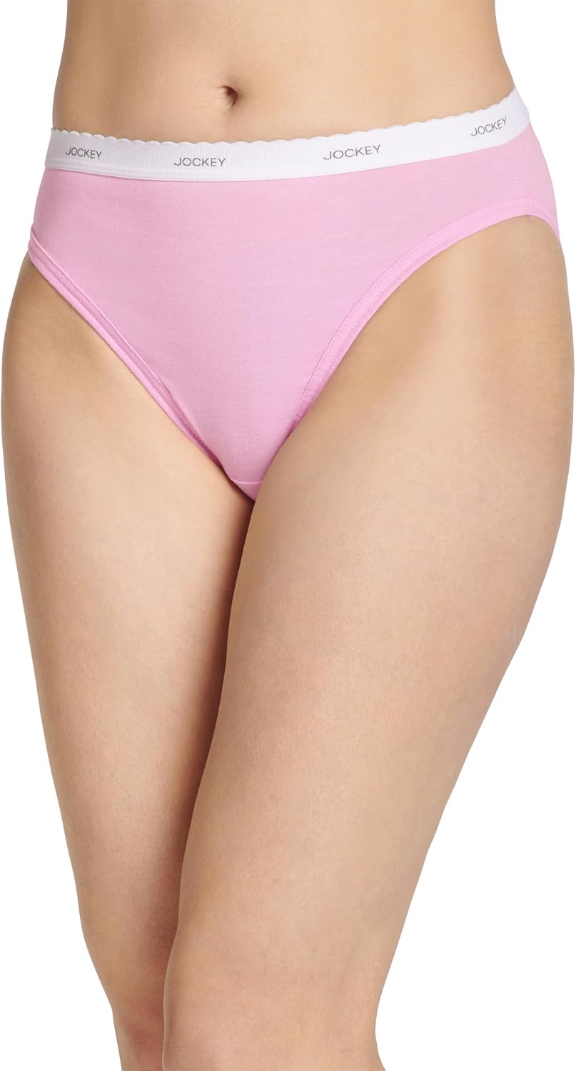 Jockey Women's Underwear 100% Cotton Classic French Cut - 3 Pack