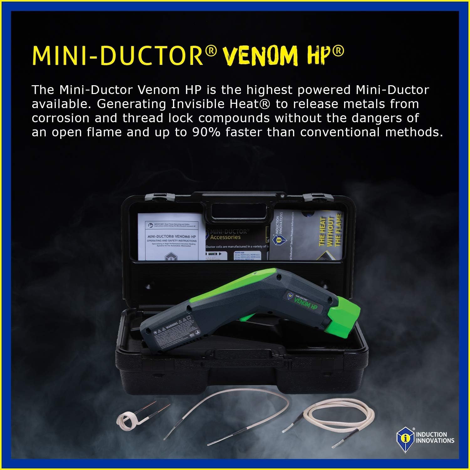 Induction Innovations - Mini-Ductor Venom HP (MDV-787) - Handheld Induction Heater with 3 Basic Coils