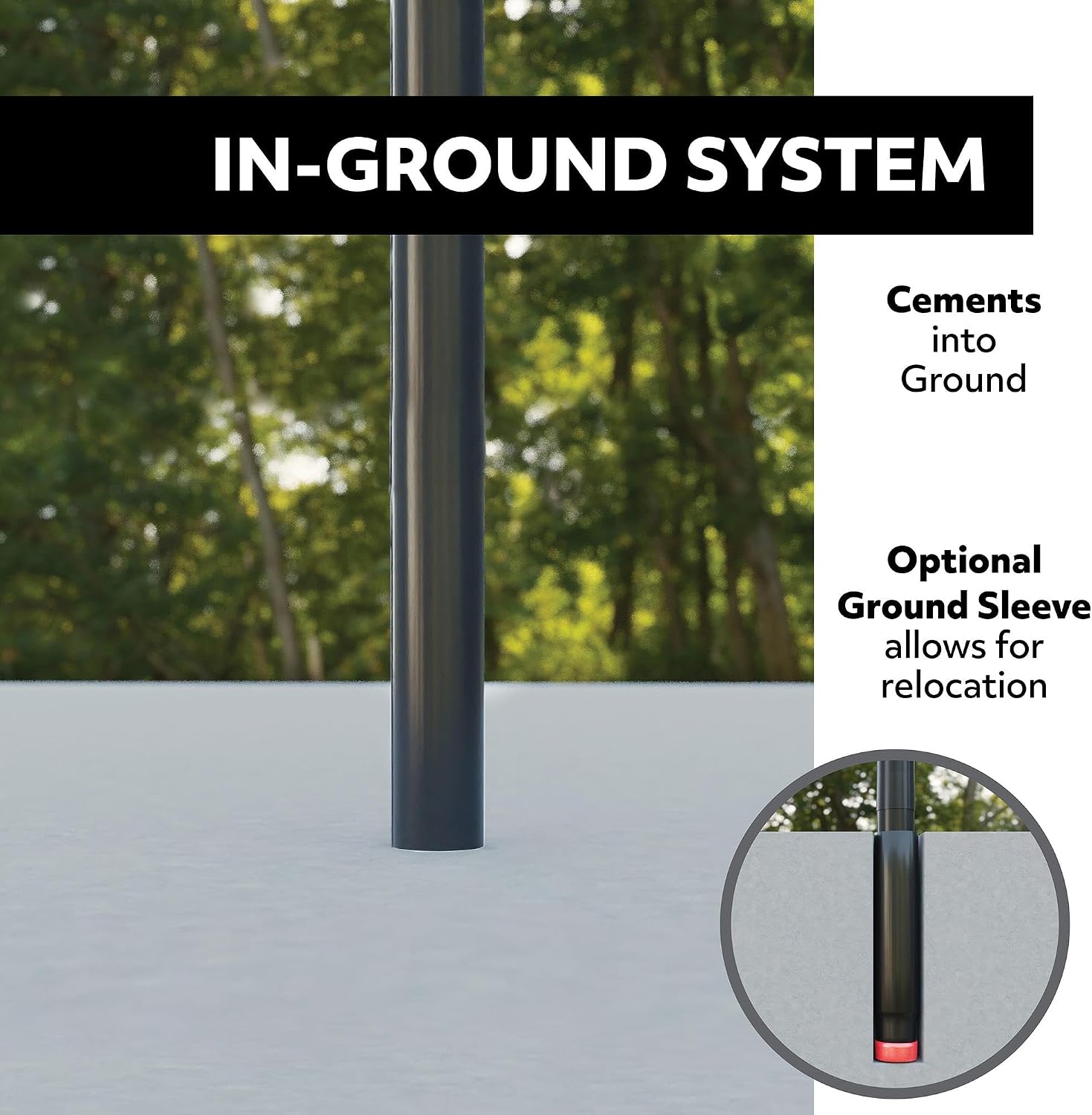 Lifetime 71281 In Ground Power Lift Basketball System, 52 Inch Shatterproof Backboard