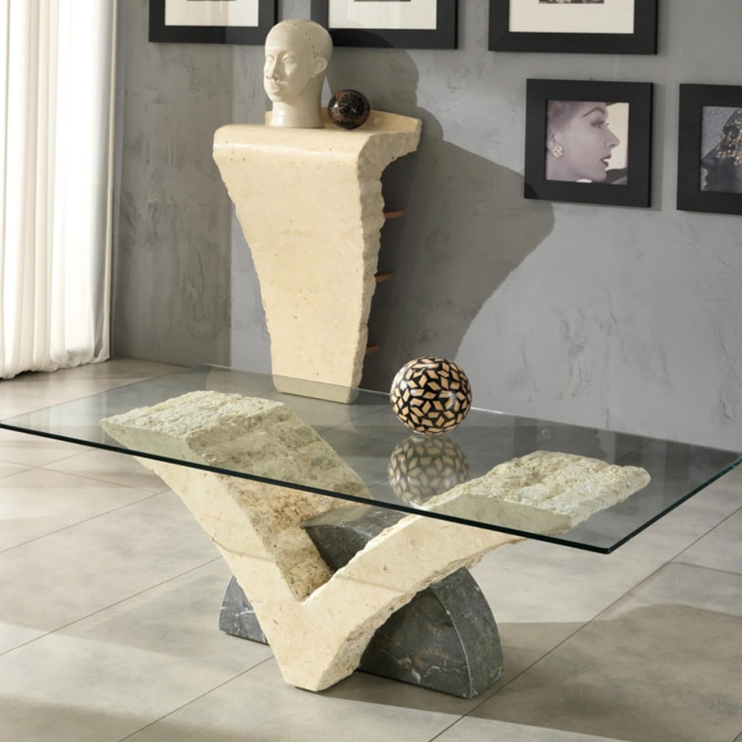 24" x 48" Rectangle Glass Table Top, 1/4" Thick Clear Tempered Replacement Glass, Flat Polished Edge & Eased Corners for Coffee, Dining, Patio Tables & Furniture Protection