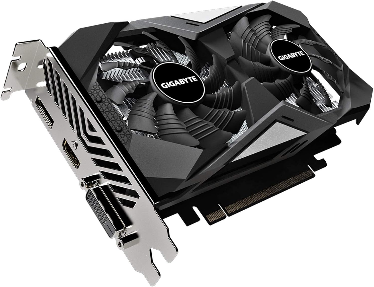 GIGABYTE GeForce GTX 1650 D6 WINDFORCE OC 4G (rev. 2.0) Graphics Card, 172mm Compact Size, 4GB 128-Bit GDDR6, GV-N1656WF2OC-4GD REV2.0 Video Card