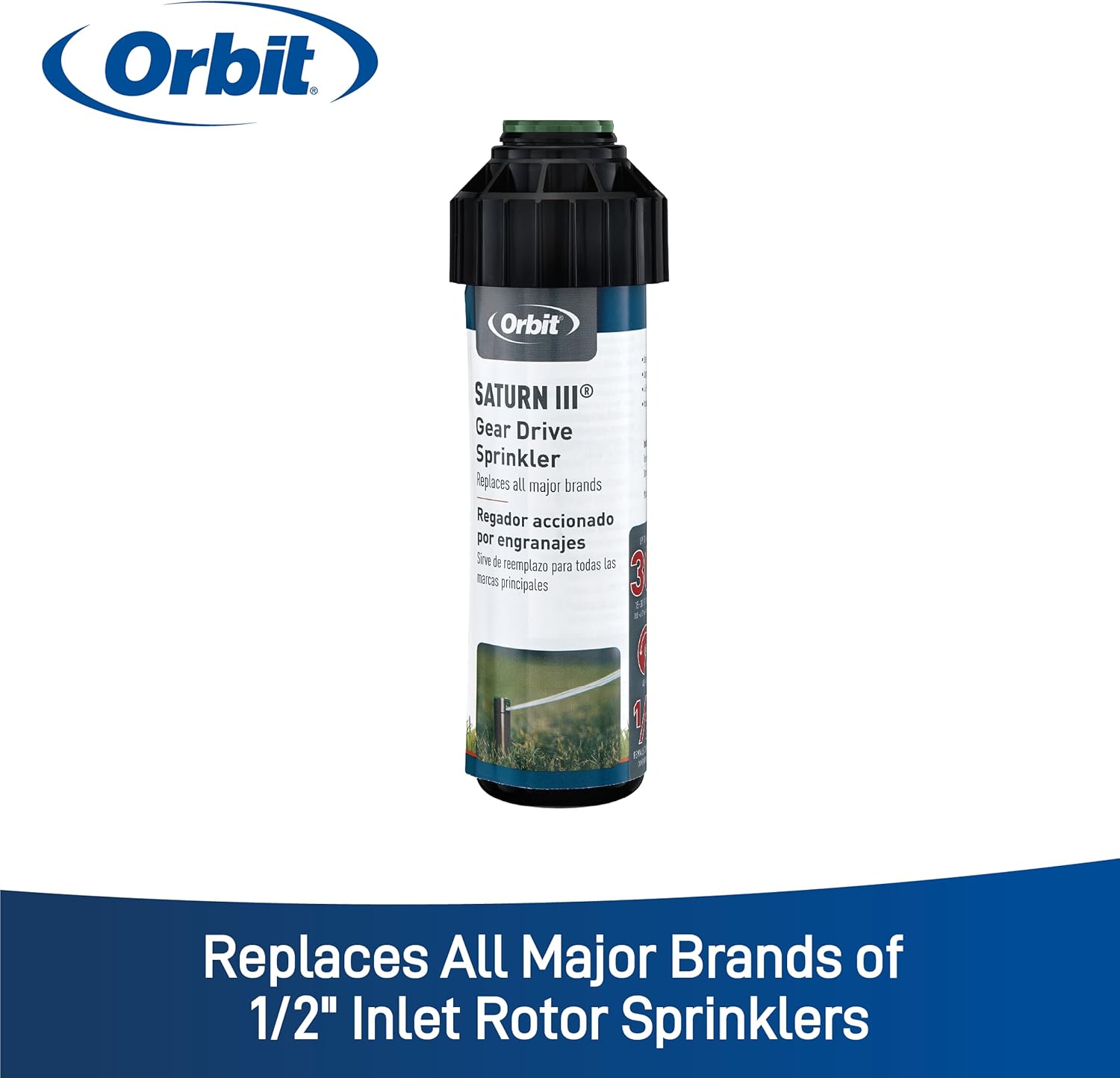 Orbit 55469 Saturn III Gear-Drive Rotor Water Sprinkler (2-Pack)