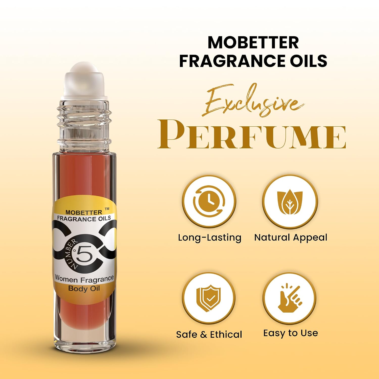 MOBETTER FRAGRANCE OILS Number 5 CCC Perfume Fragrance Body Oil for Women