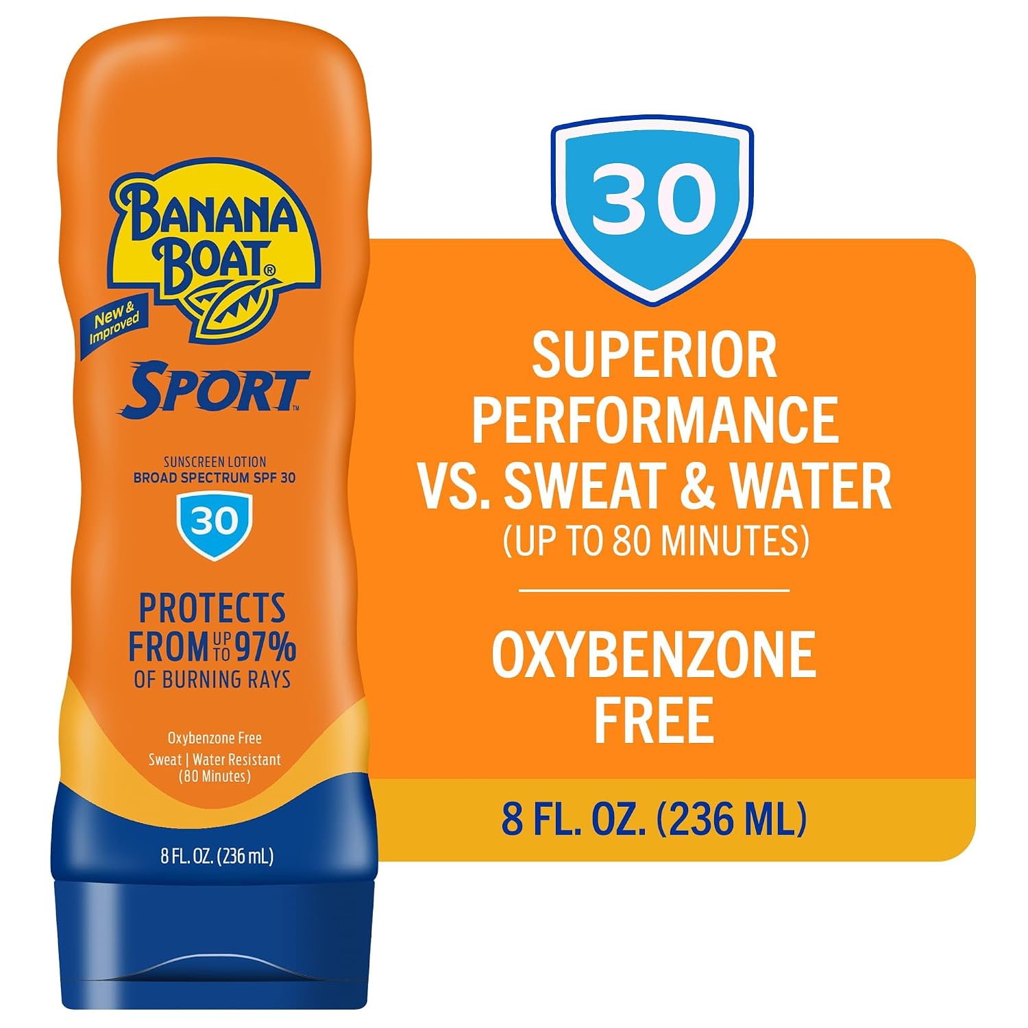 Banana Boat Sport SPF 50 Sunscreen Lotion, 8 Fl Oz
