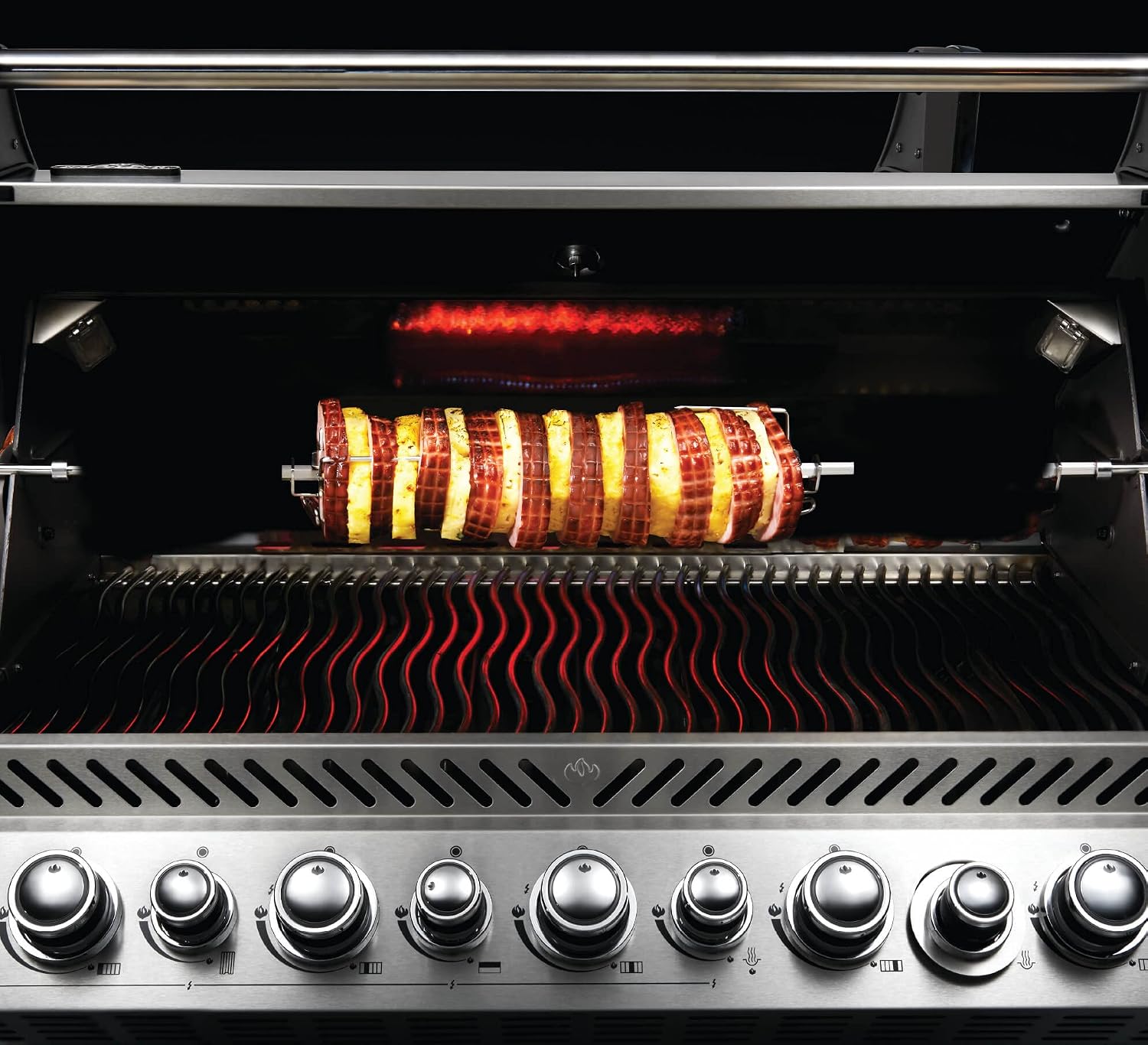 Napoleon Heavy Duty Rotisserie Kit for Large Grills - Fits Prestige PRO 500, P500, and LEX 485 Gas Grills, Fits Grill Heads Up To 31 Inches Wide