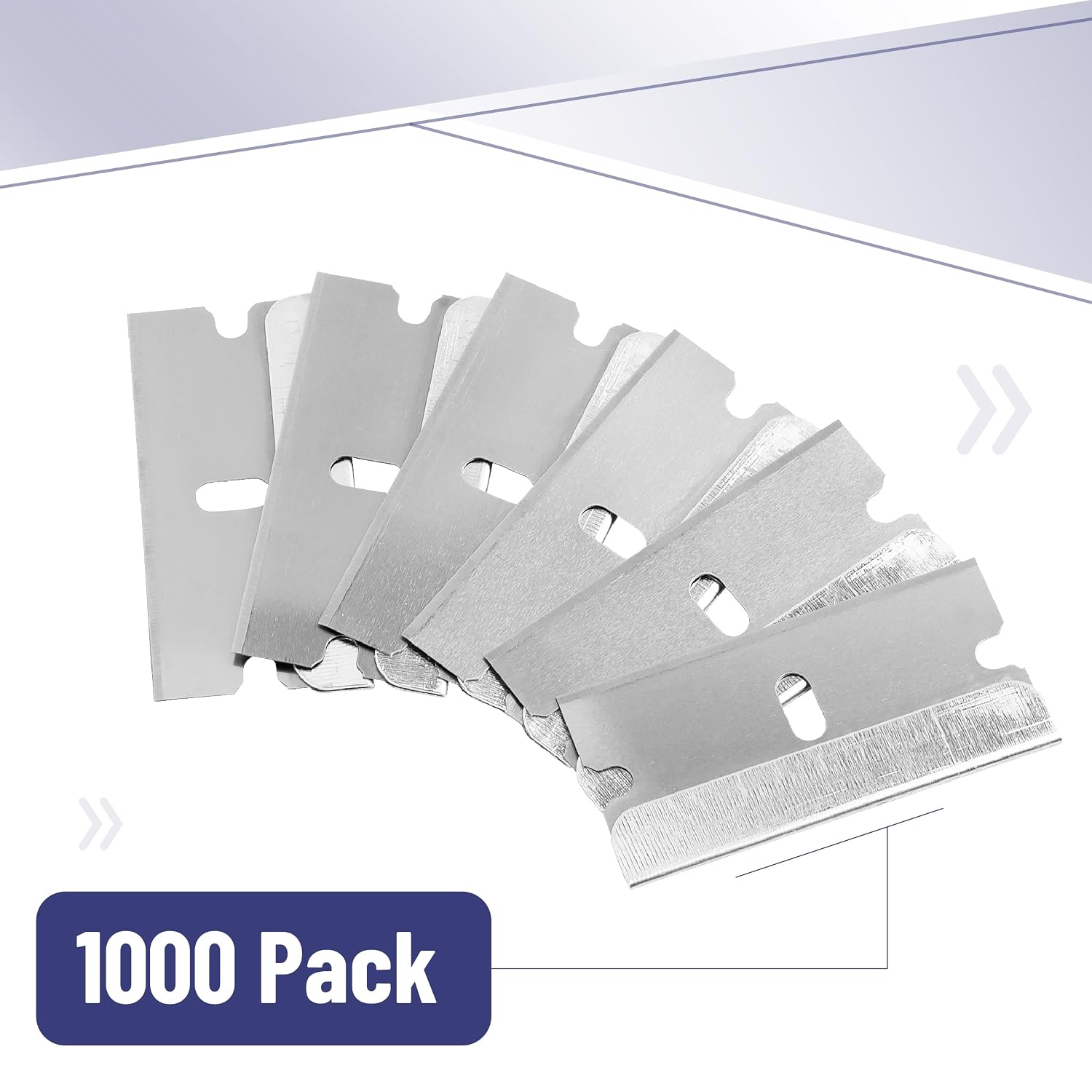 Bates- Razor Blades, 50 pcs, Carbon Steel Flat Scraper Blades
