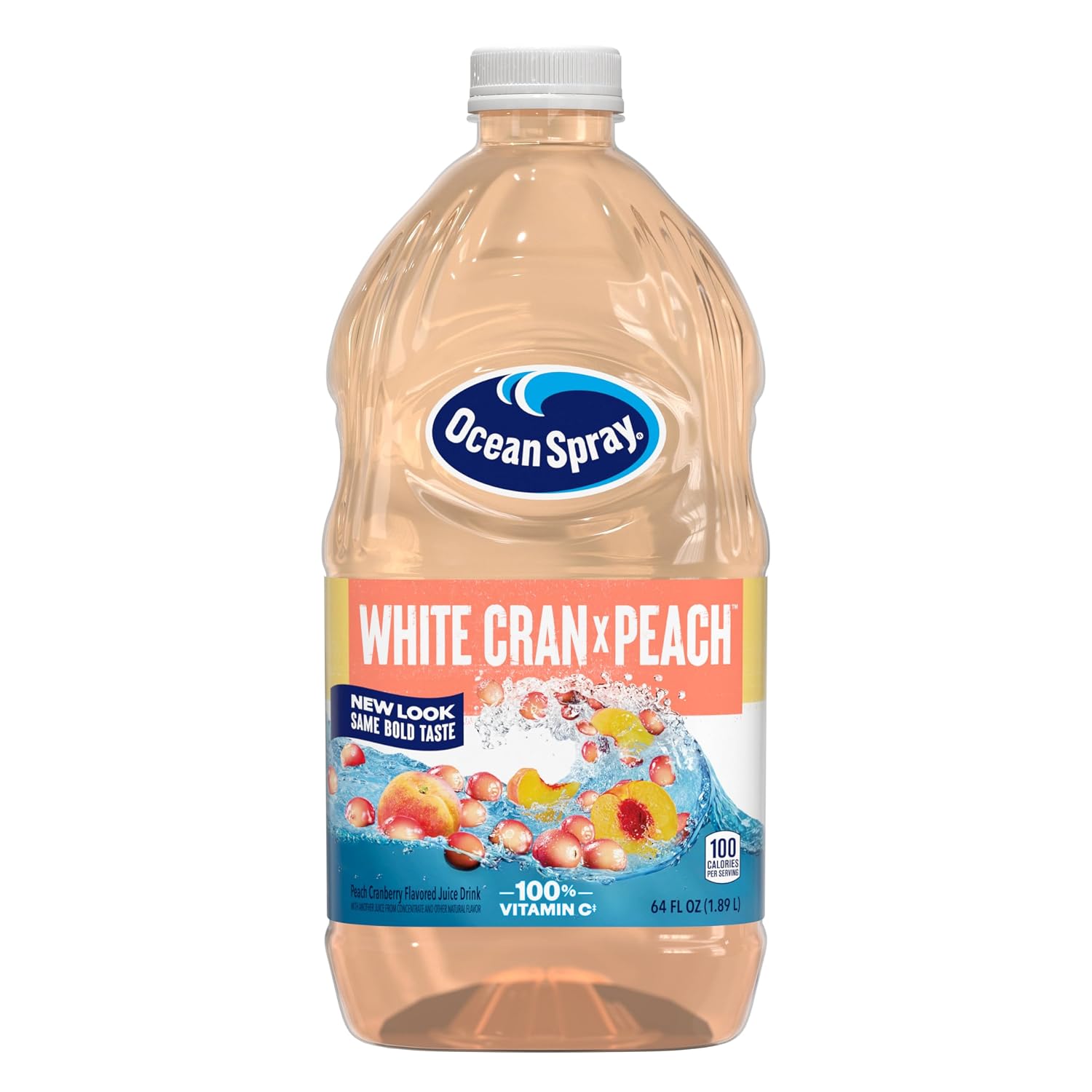 Ocean Spray® Cran-Apple™ Juice Drink, 64 Ounce Bottle, 8 Count | Ocean Spray® Cran-Apple™ Juice Drink, Made with Real Fruit Juice, 64 Fluid Ounce Bottle