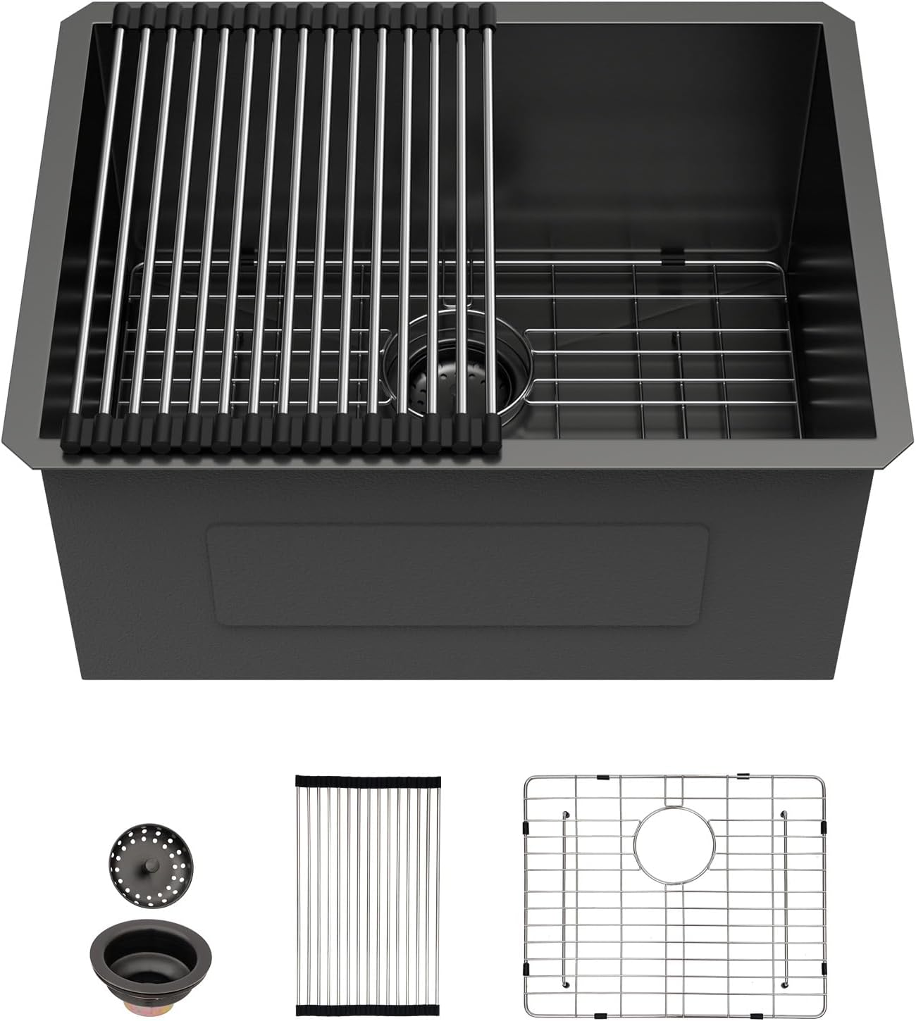 Sarlai 21 Inch Undermount Laundry Sink 21x18x12 Inch Undermount Laundry Utility Sink Deep Single Bowl 16 Gauge Stainless Steel Laundry Tub Sinks