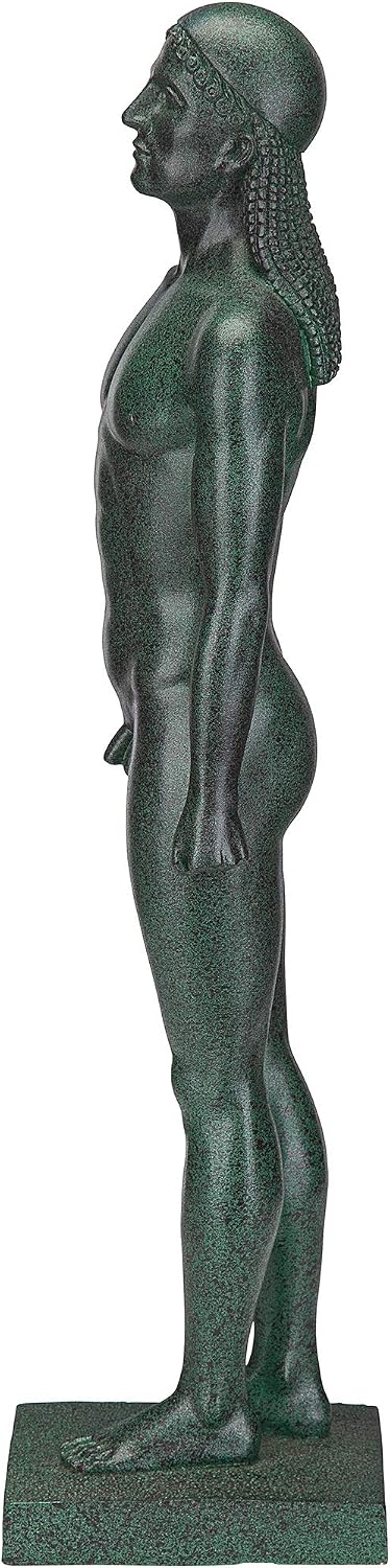 Design Toscano KY71304 Hebe Greek Woman Patron of Youth Indoor/Outdoor Garden Statue, Large Size, 10 inches Wide, 32 inches Tall, Handcast Polyresin, Antique Stone Finish