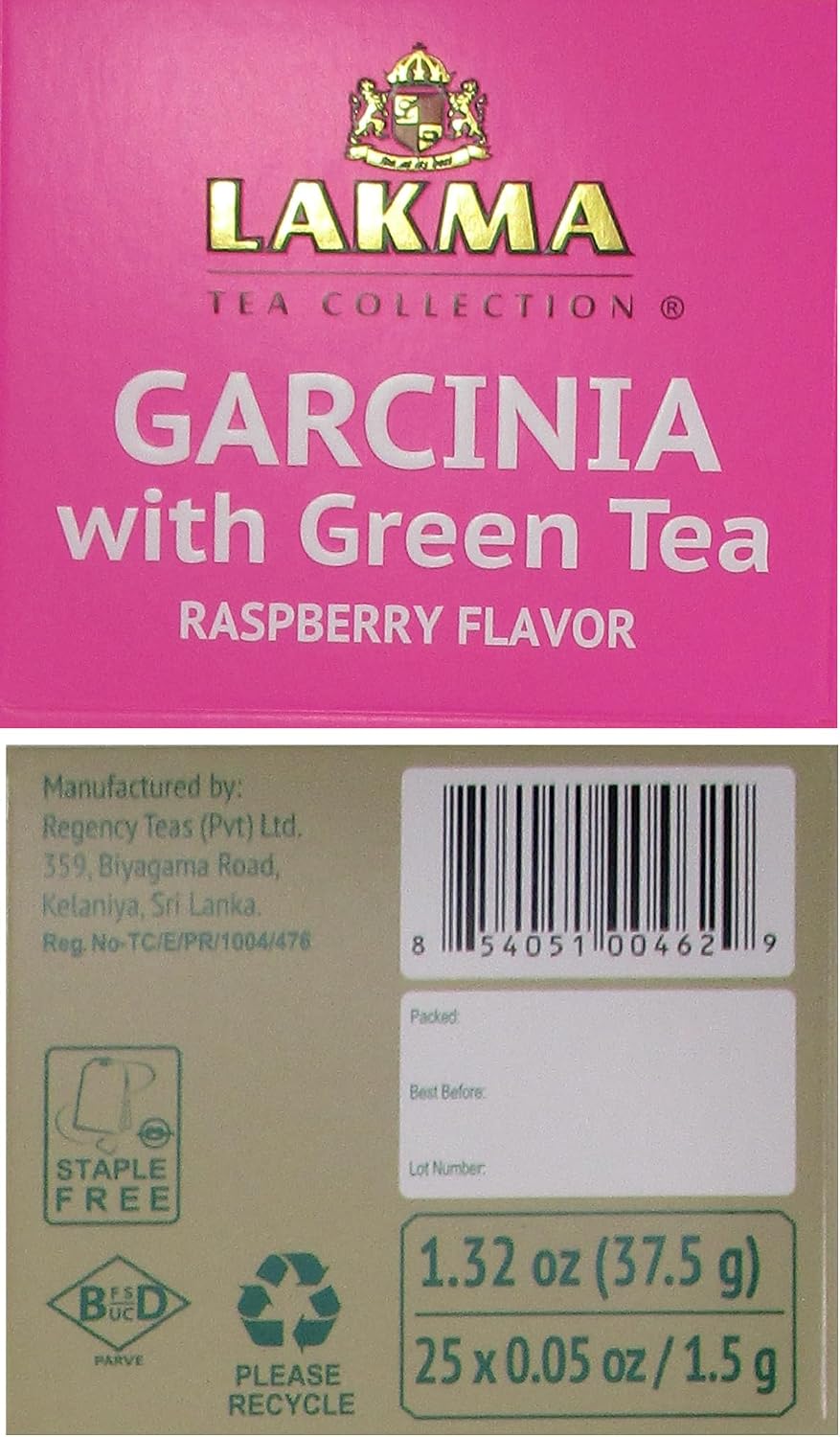 HYLEYS Lakma 14 Day Weight Loss Kit Green Tea - 42 Tea Bags