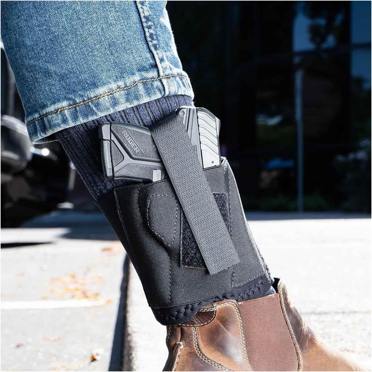GALCO CAB2L Cop Ankle Band Right Hand Neoprene Ankle Holster