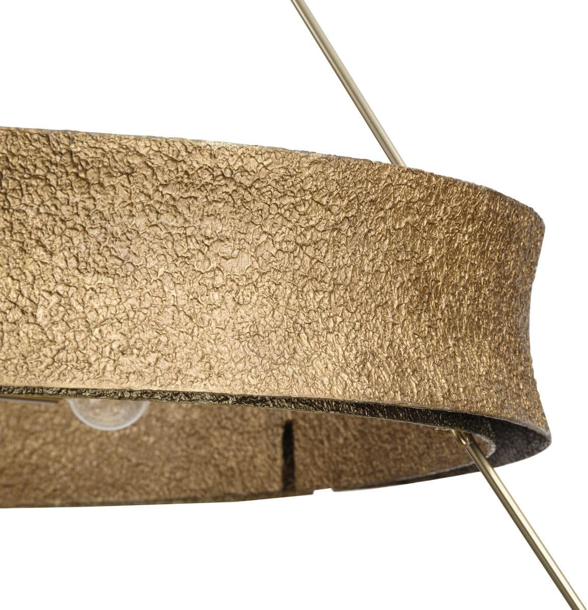 Progress Lighting Lusail 48 in. 13-Light Modern Organic Soft Gold Chandelier with Foundry Gold