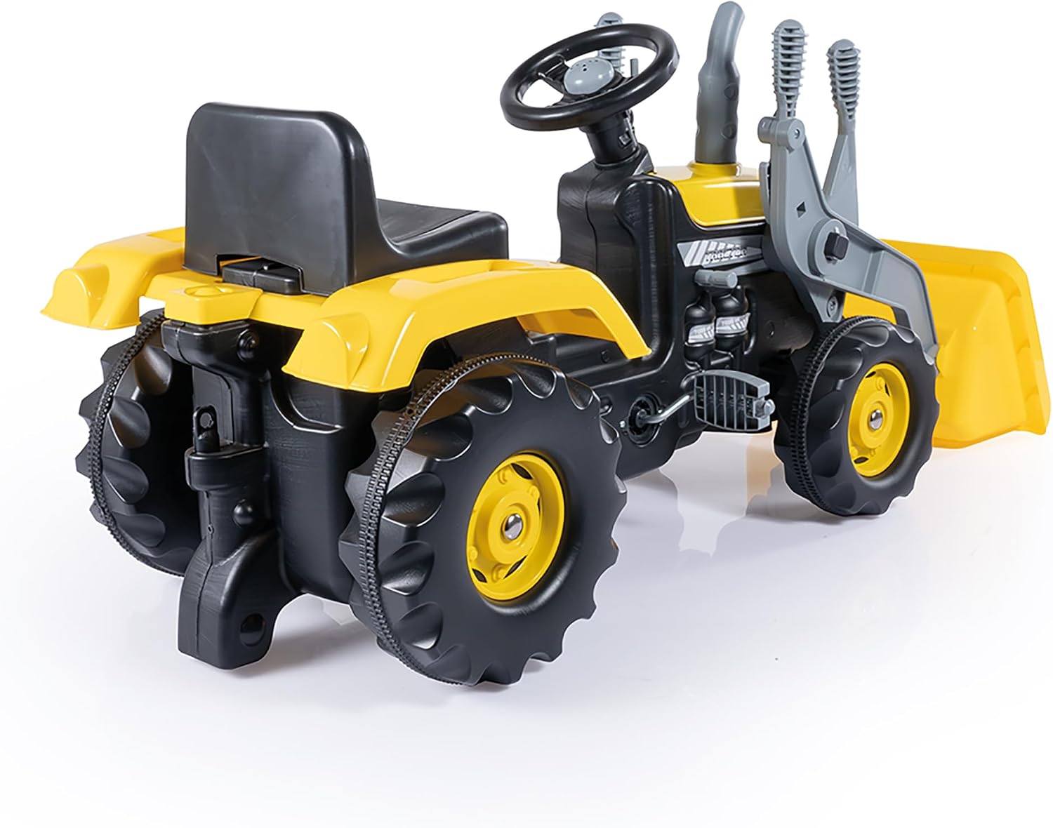 DOLU Kids Pedal Tractor and Excavator Ride-On Toy - Durable Plastic Construction, Adjustable Seat, Oversized Resin Tires for Ages 3+