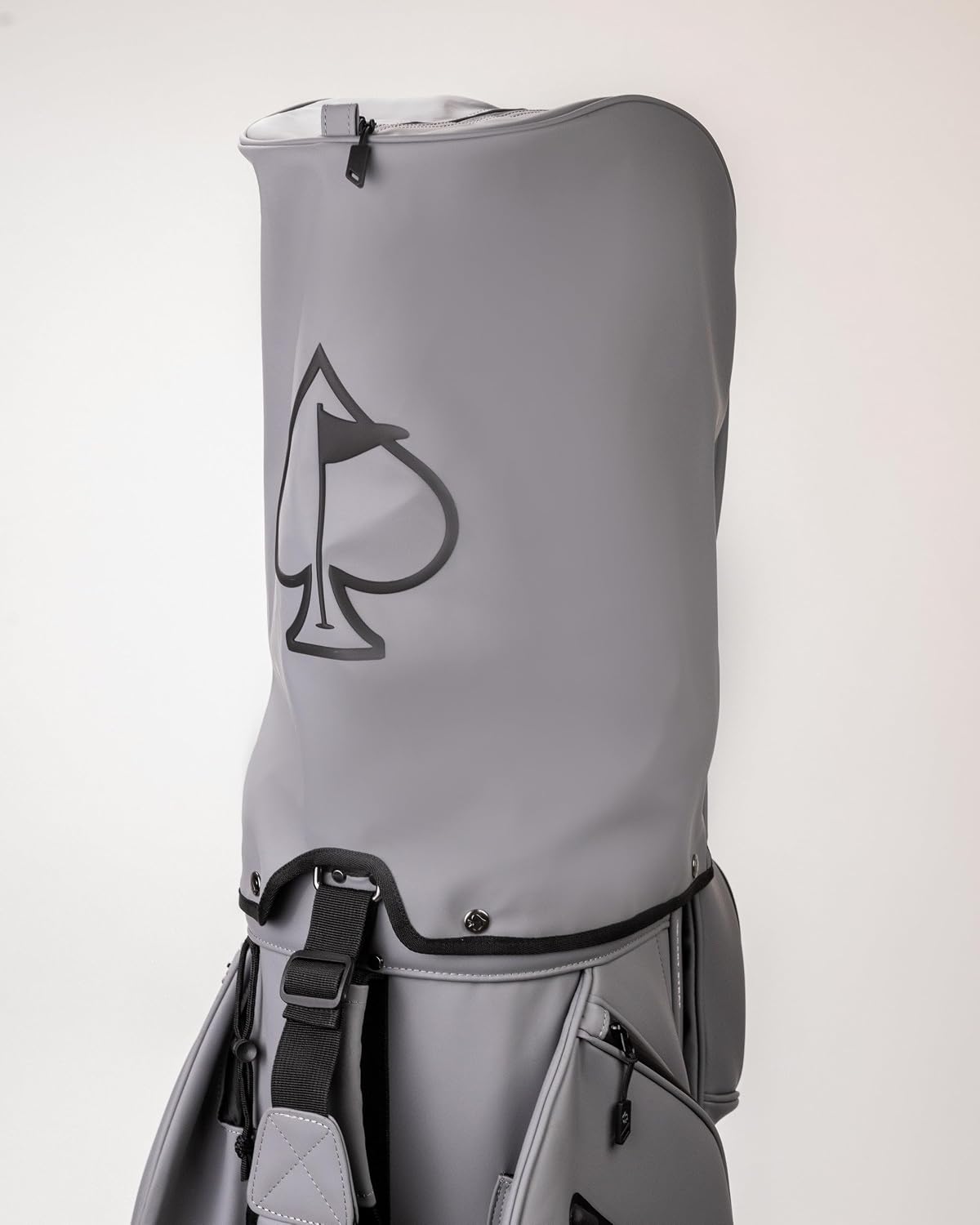 Pins & Aces Cart Bag - 14-Way, Full Length Dividers, Single Strap - Velvet Lined (Ash)