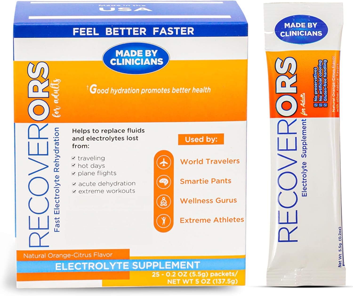 8 in 1 Electrolyte Powder & Vitamin C Defense Hydration, Dual Keto Food Friendly & Potassium Supplement Booster