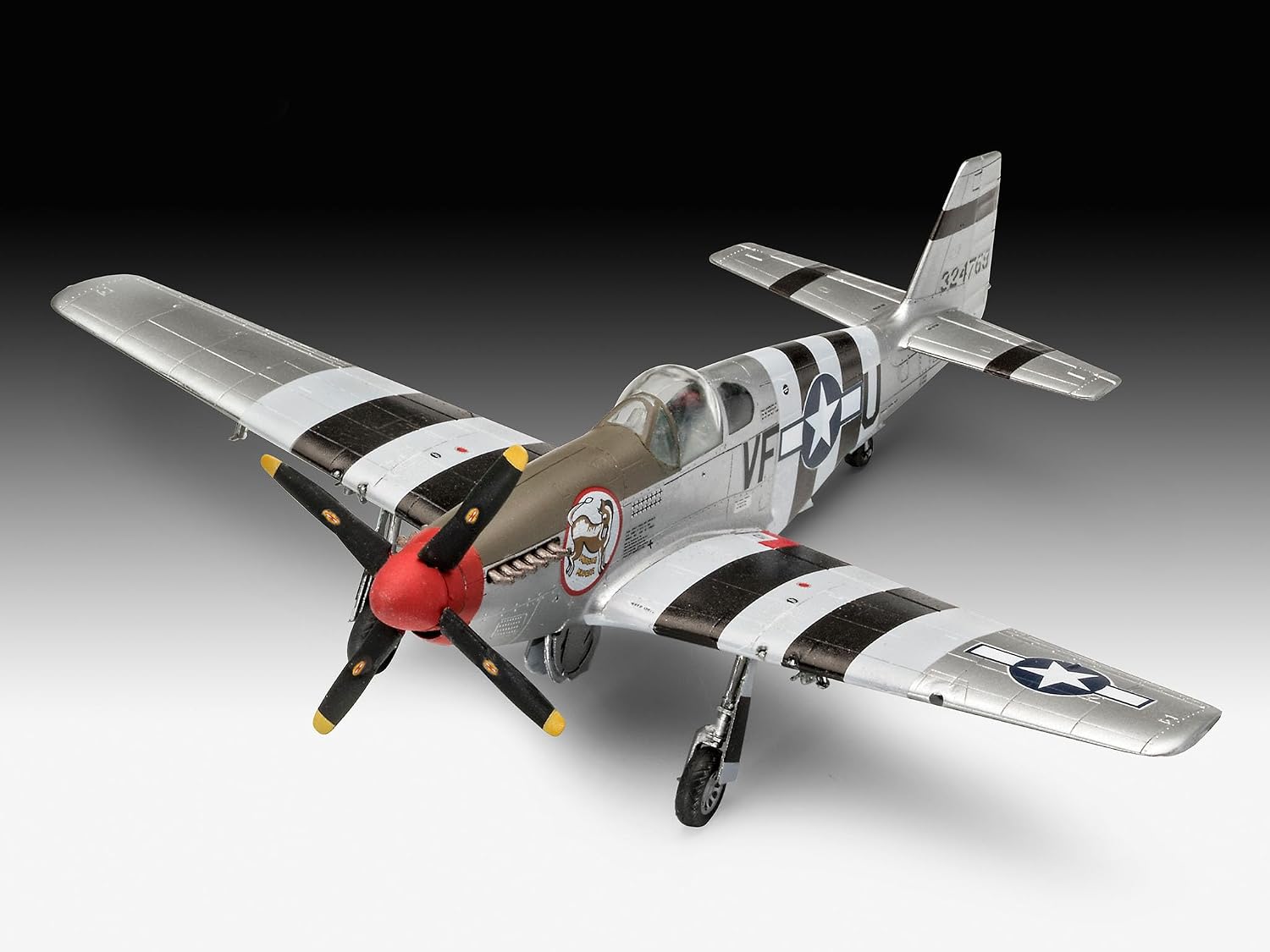 Revell RV03711 03711 Combat Set Me262 & P-51B Mustang Plastic Model kit 1:72 Scale, Unpainted