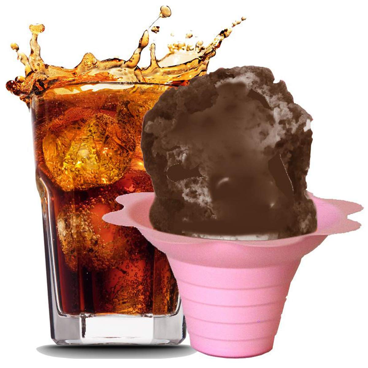 Hypothermias Shaved Ice and Snow Cone Syrup Unsweetened Flavor Concentrate - 4 Fl Oz - Makes 1 Gallon of Ready to Use Syrup - Cola - Must Add