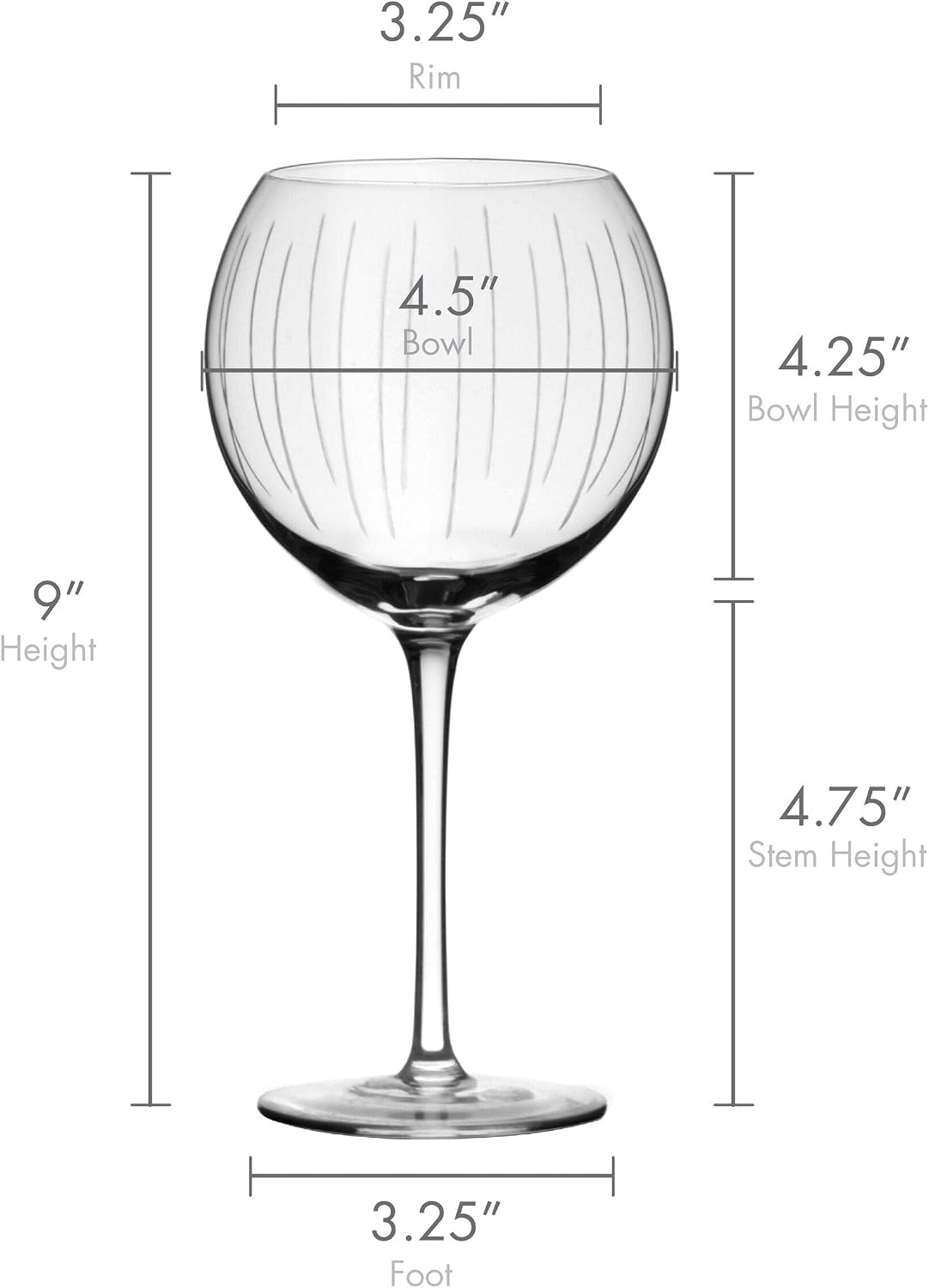 Mikasa Cheers Bordeaux Wine Glass, Set of 4, 24 Ounce, Clear