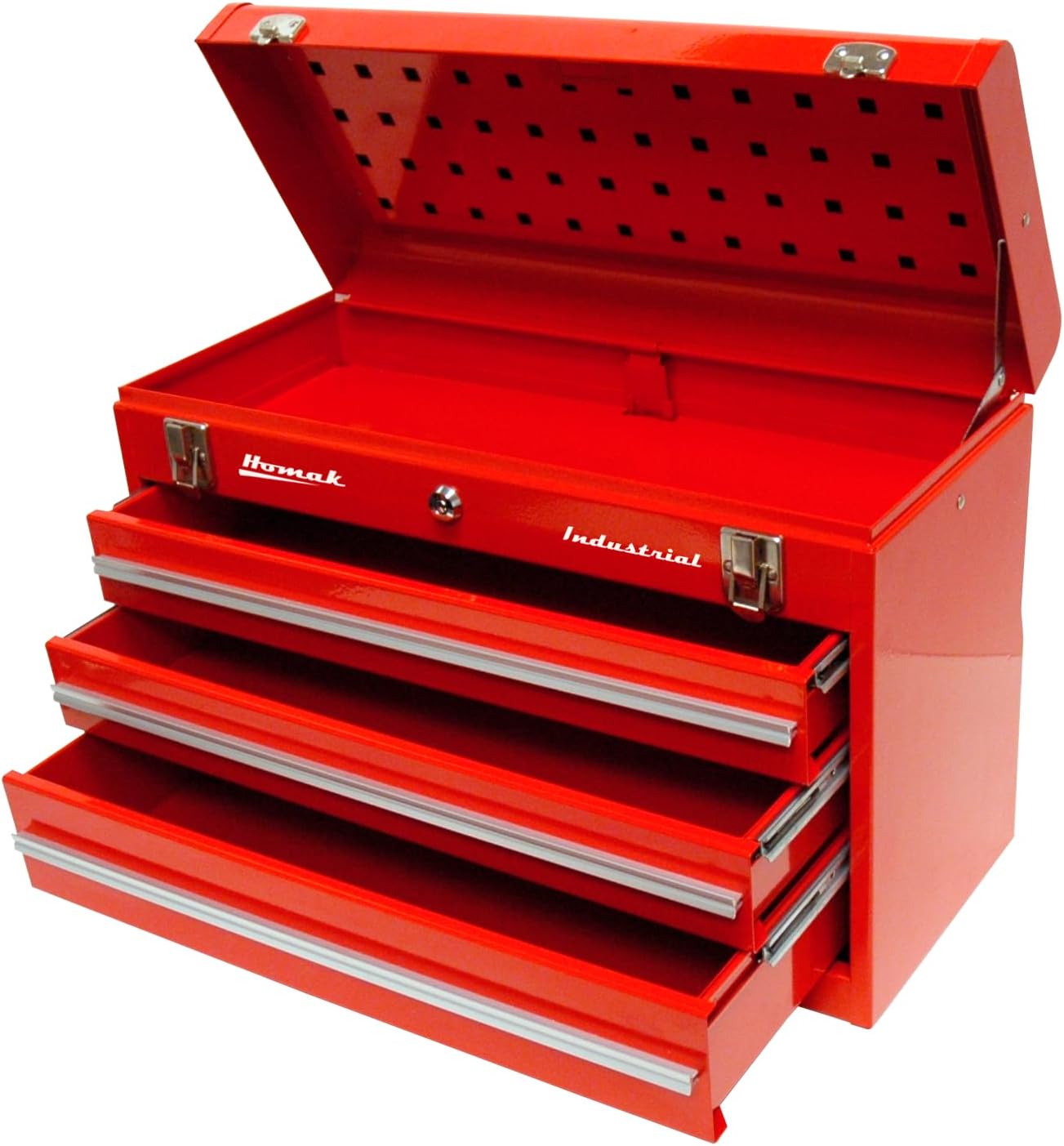 Homak Industrial 20-Inch 2-Drawer Friction Toolbox, Brown Winkle Powder Coat, BW00202200