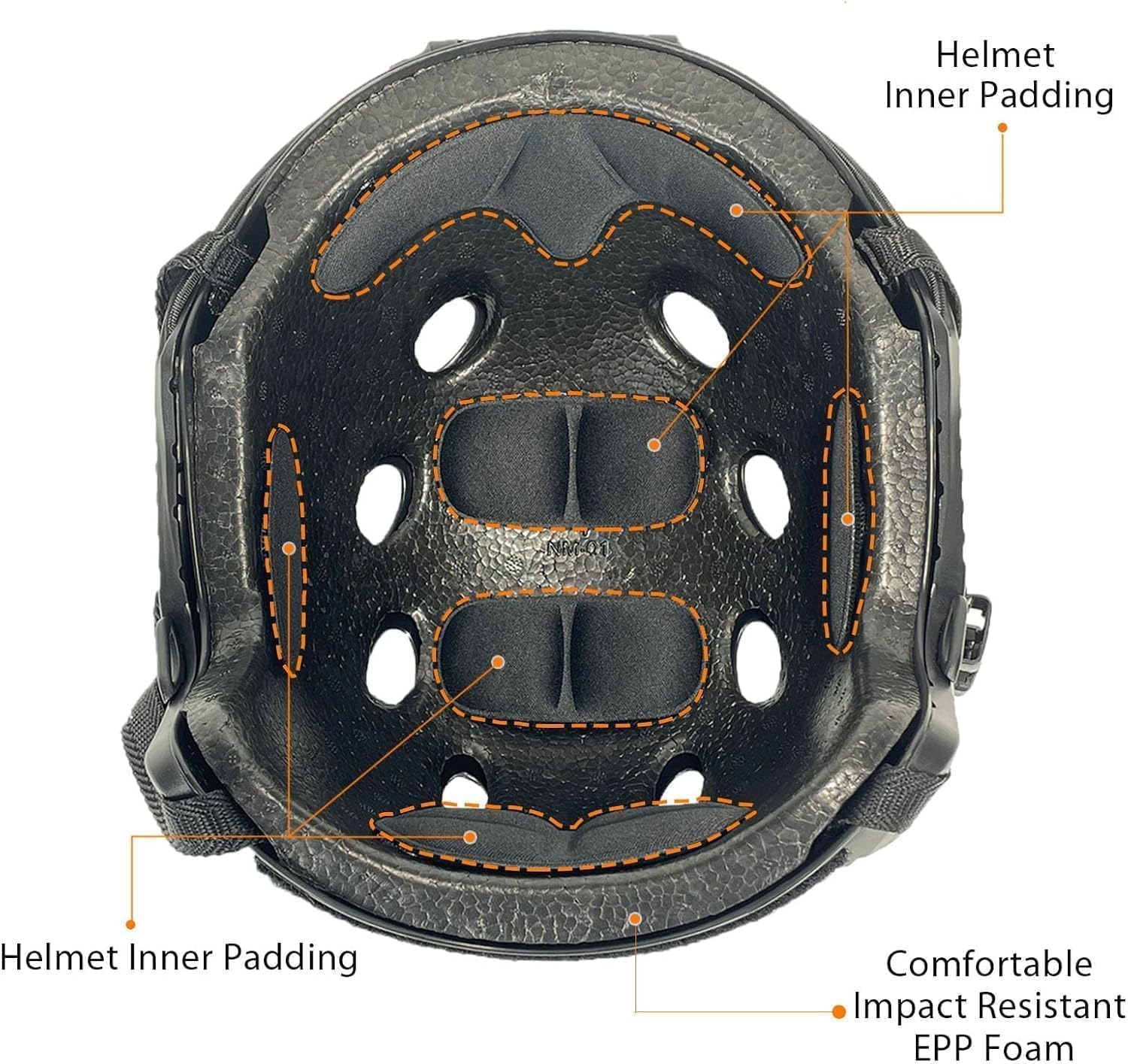 PJ Type Tactical Multifunctional Fast Helmet with Visor Goggles Version