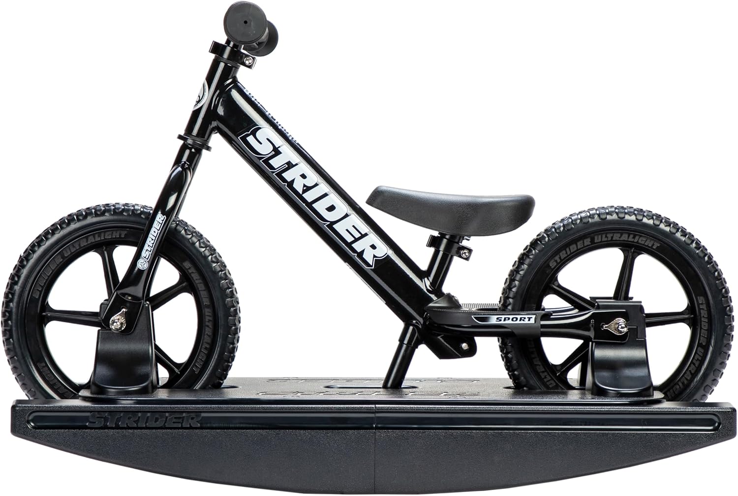 Strider Sport 2-in-1 Rocking Bike, Ages 6 Months–4 Years | For 12 Model, Converts Baby Rocking Toy to Toddler Balance Bike, Tool-Free Adjustments, Wide and Stable Base, Durable Plastic