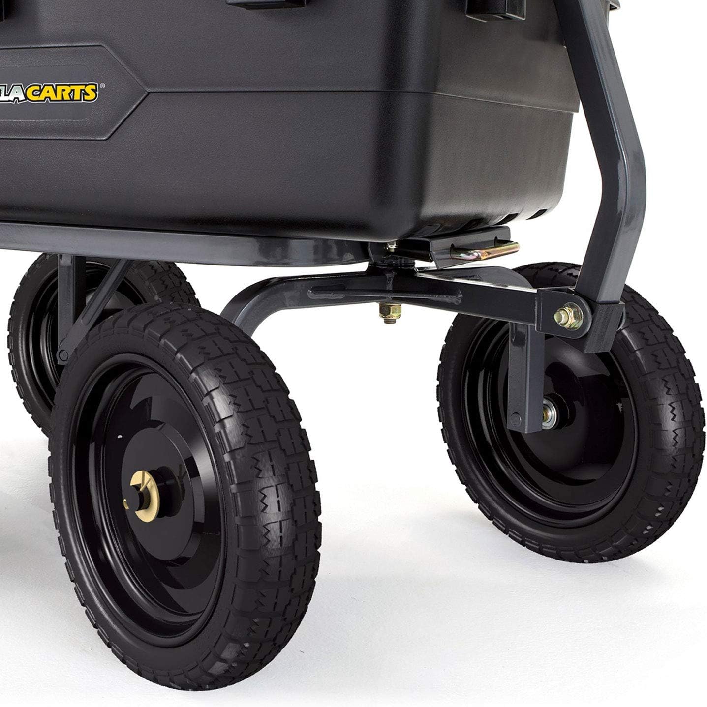 Gorilla Carts 10-Inch No-Flat Replacement Wheels, 4-Pack