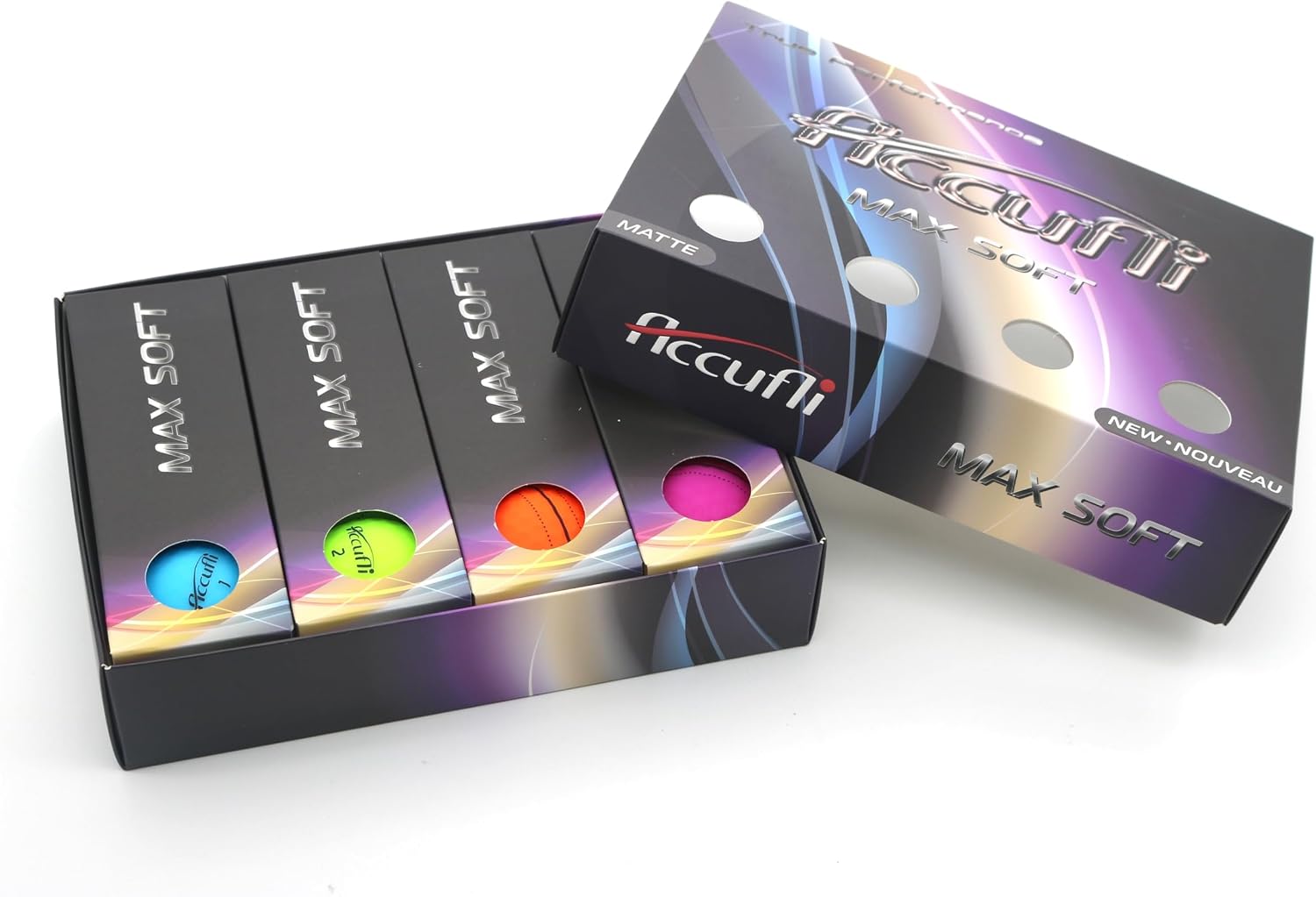 ACCUFLI Max Soft Matte Golf Balls