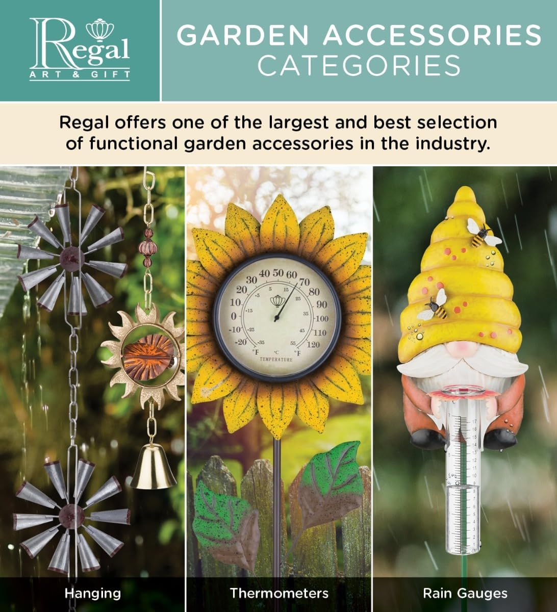 Regal Art & Gift Bird Bouncie, Hand-Painted Metal Spring Garden Decor