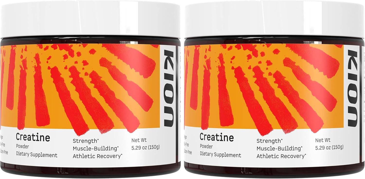 Kion Creatine Monohydrate Powder, Creapure, Unflavored, Strength & Muscle
