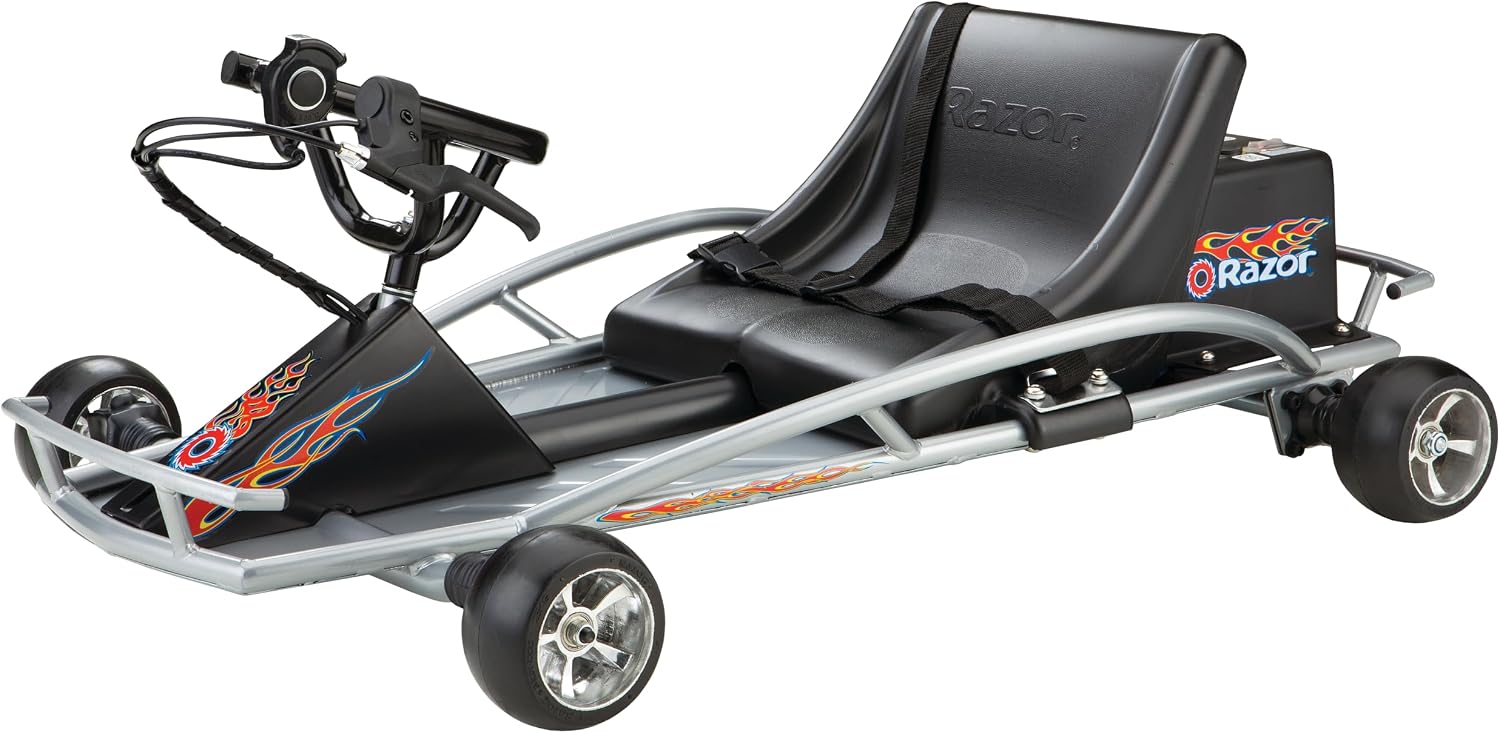 Razor Ground Force One - Electric Go-Kart for Ages 8+, Up to 12 MPH, Up to 40 Minutes of Continuous Use, Variable Speed Throttle