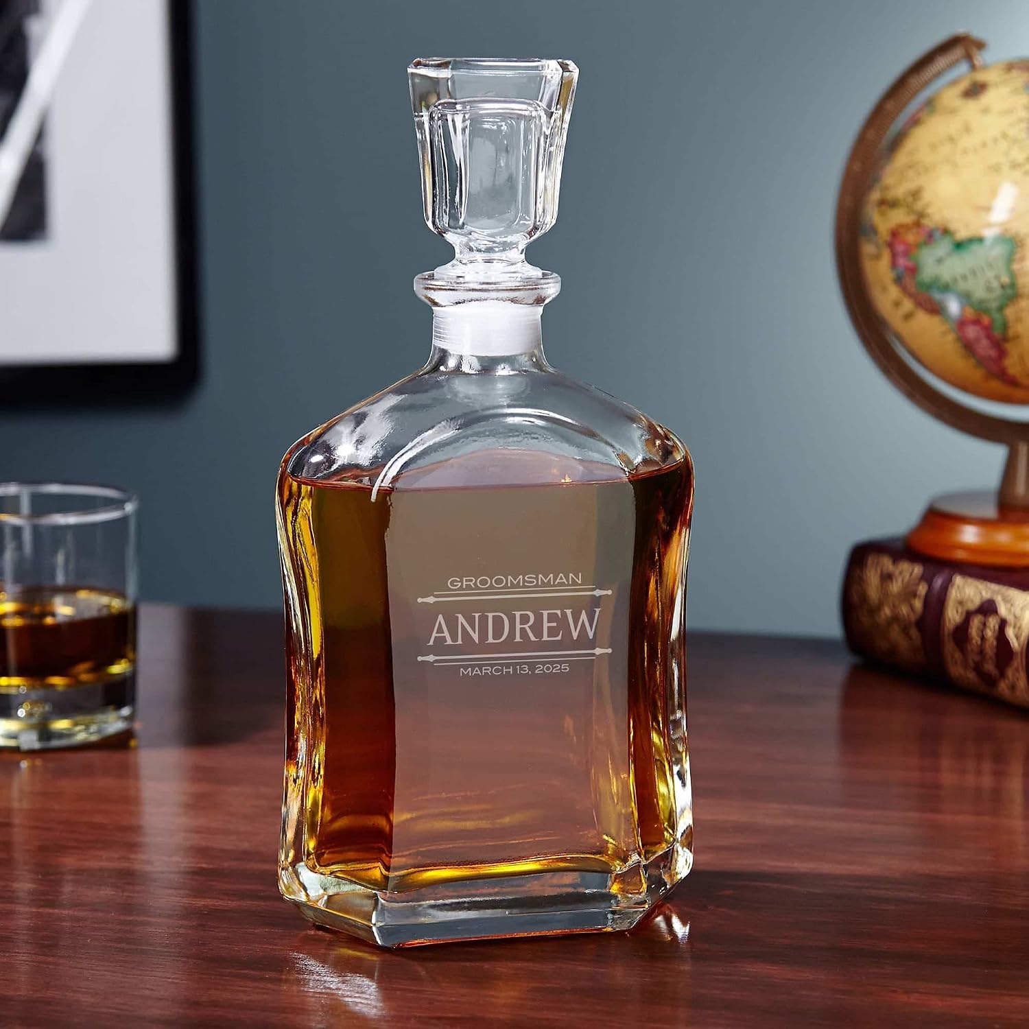 Personalized Whiskey Decanter - Luxury Bourbon & Scotch Decanter for Liquor