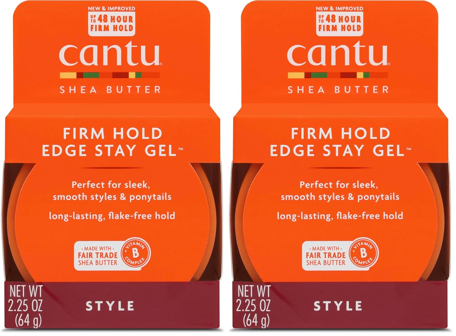 Cantu Natural Hair Styling Gel Stay Extreme Hold Tube, 8 Oz