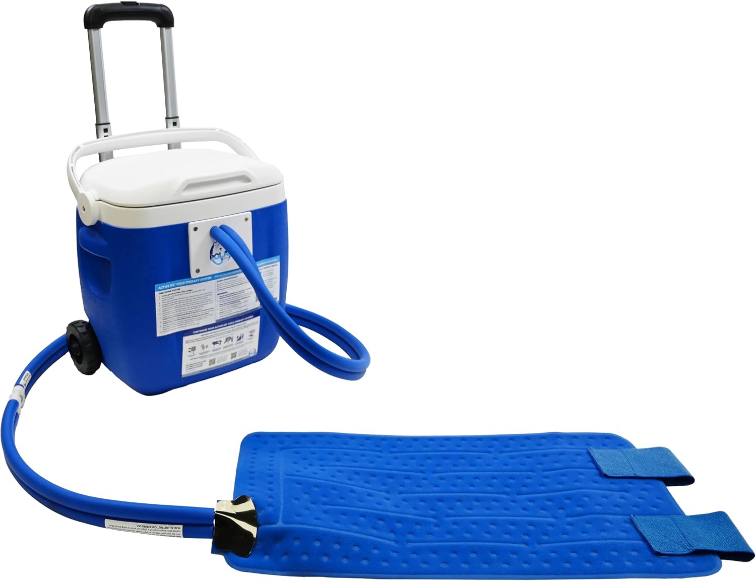 Polar Active Ice 3.0 Cold Therapy Ice Machine System w Programmable Timer, Shoulder Pad & Compression Wrap for Targeted Coverage