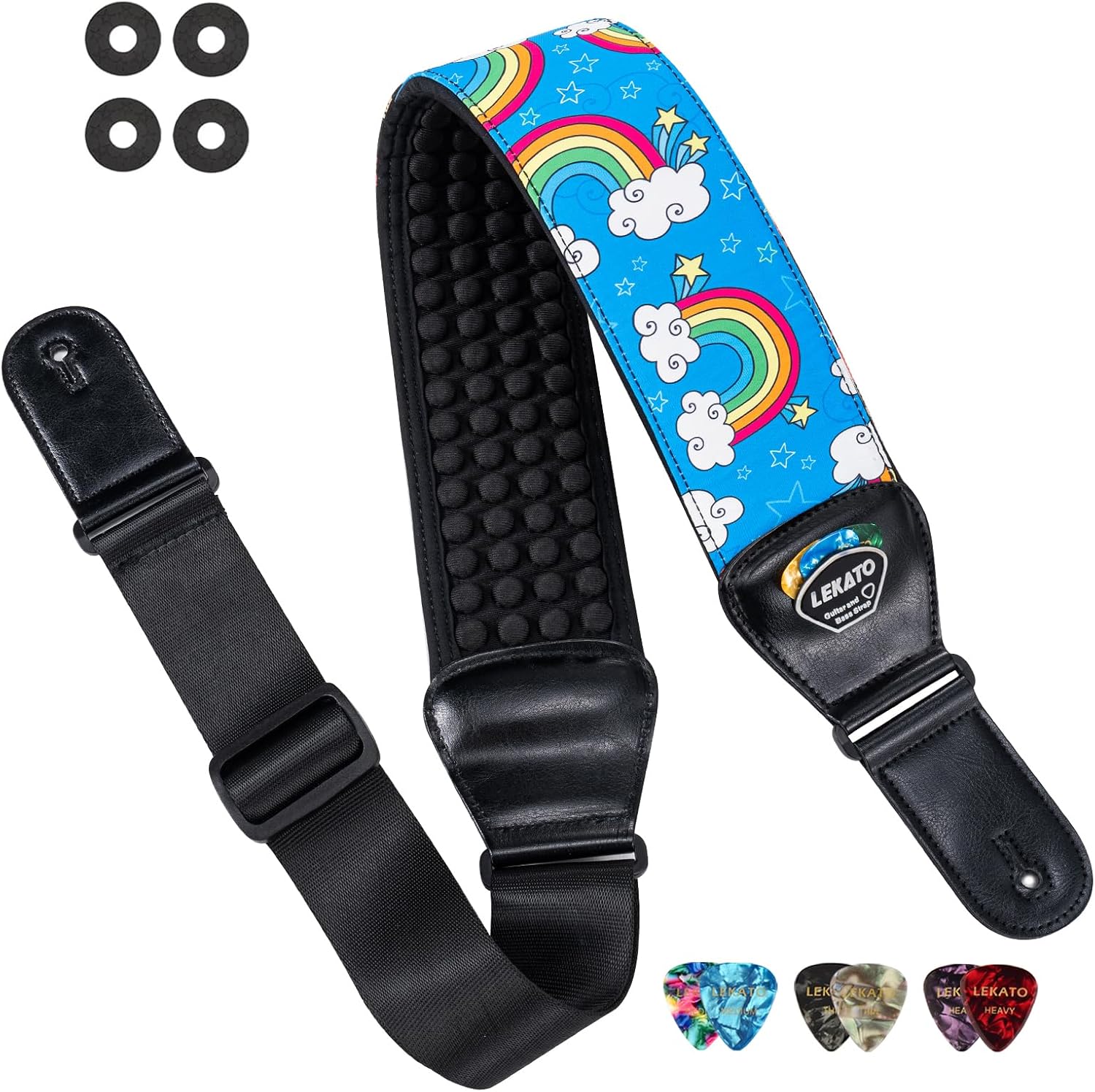 LEKATO Guitar Straps for Electric Guitar Bass